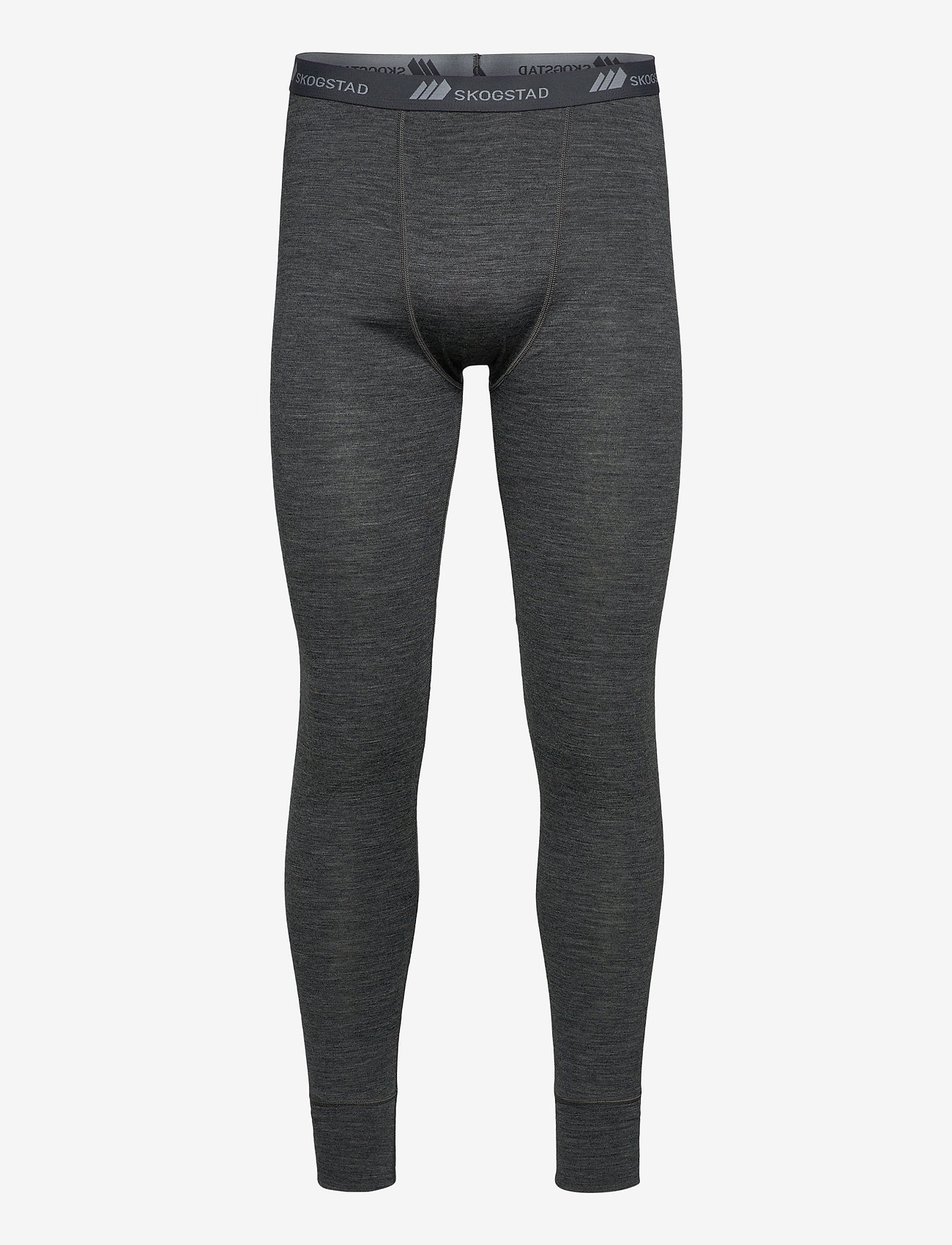 Skogstad - Røstene merino wool longs - mid grey melange - 0