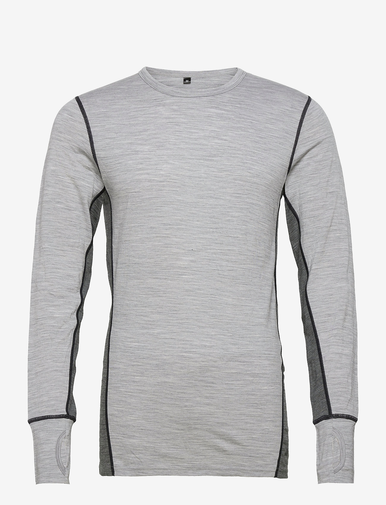 Skogstad - Leknes Merino wool longsleeve - casio grey - 0