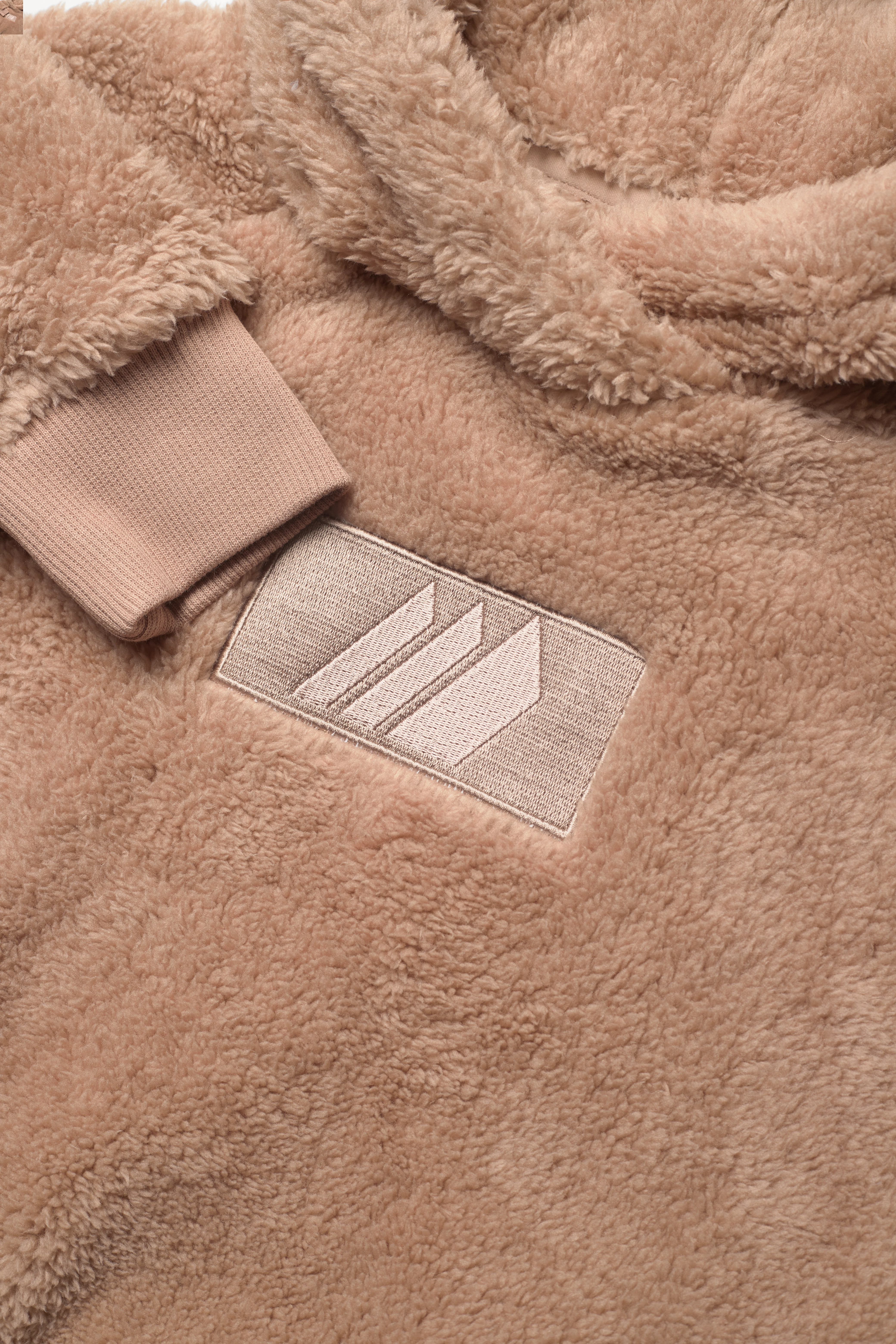 Skogstad - Gjekstad sherpa fleece hoodie - warm sand - 4