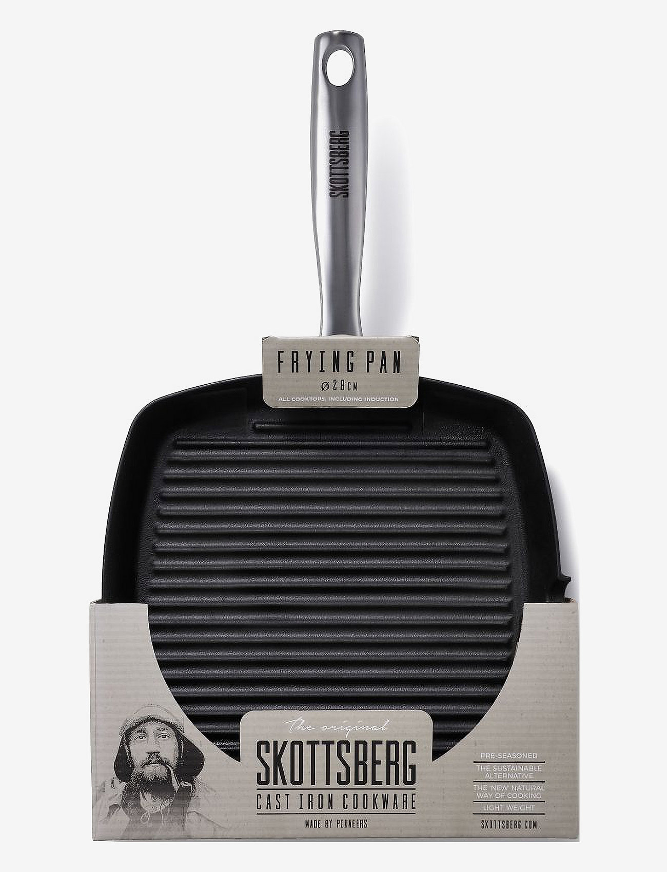 Skottsberg - Grillpan Cast Iron - frying pans & skillets - black - 4