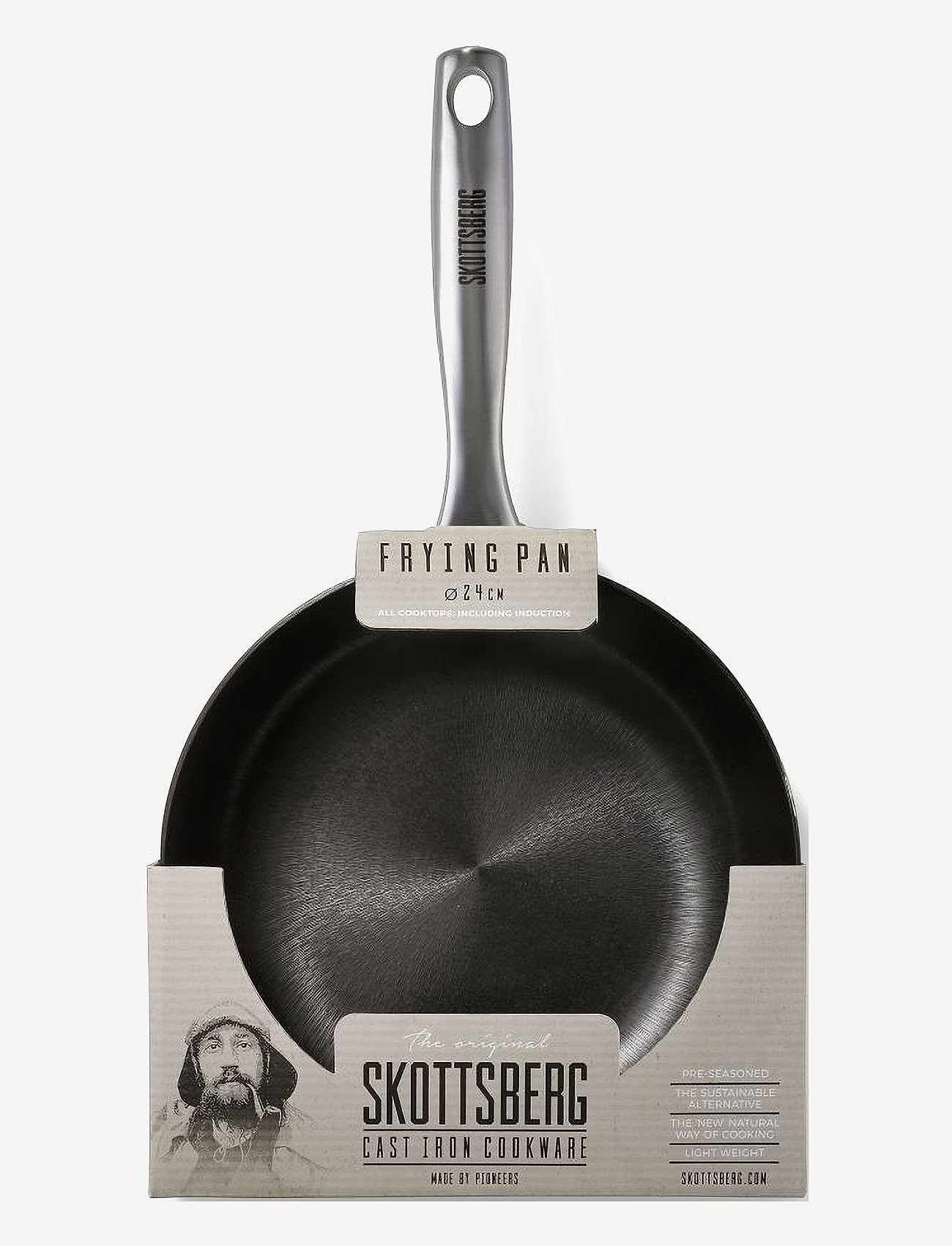 Skottsberg - Frypan Cast Iron - frying pans & skillets - black - 4