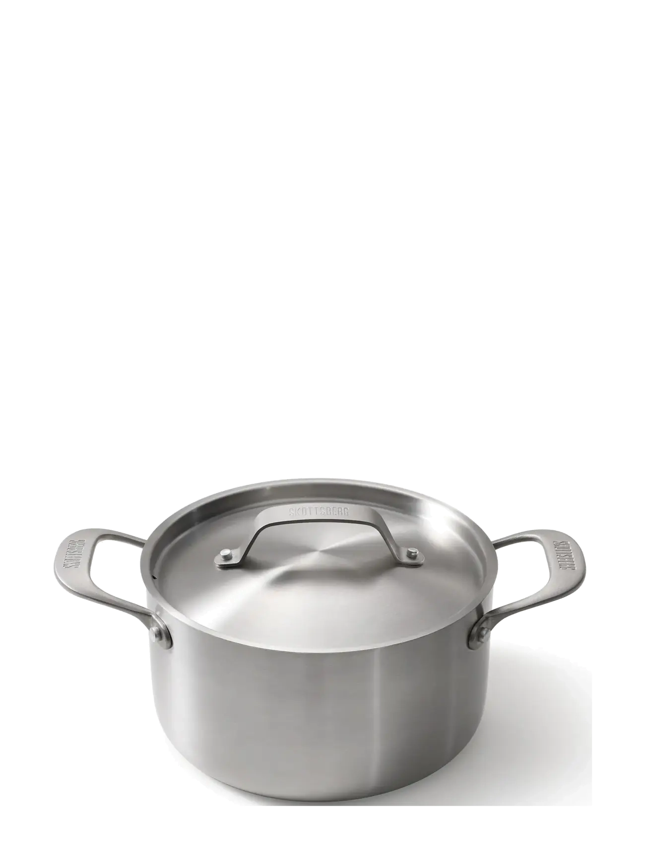 Skottsberg Gryde 20 Rustfri Skottsberg , Casserole Ret o, Sølv, Str: Ø 20 CM