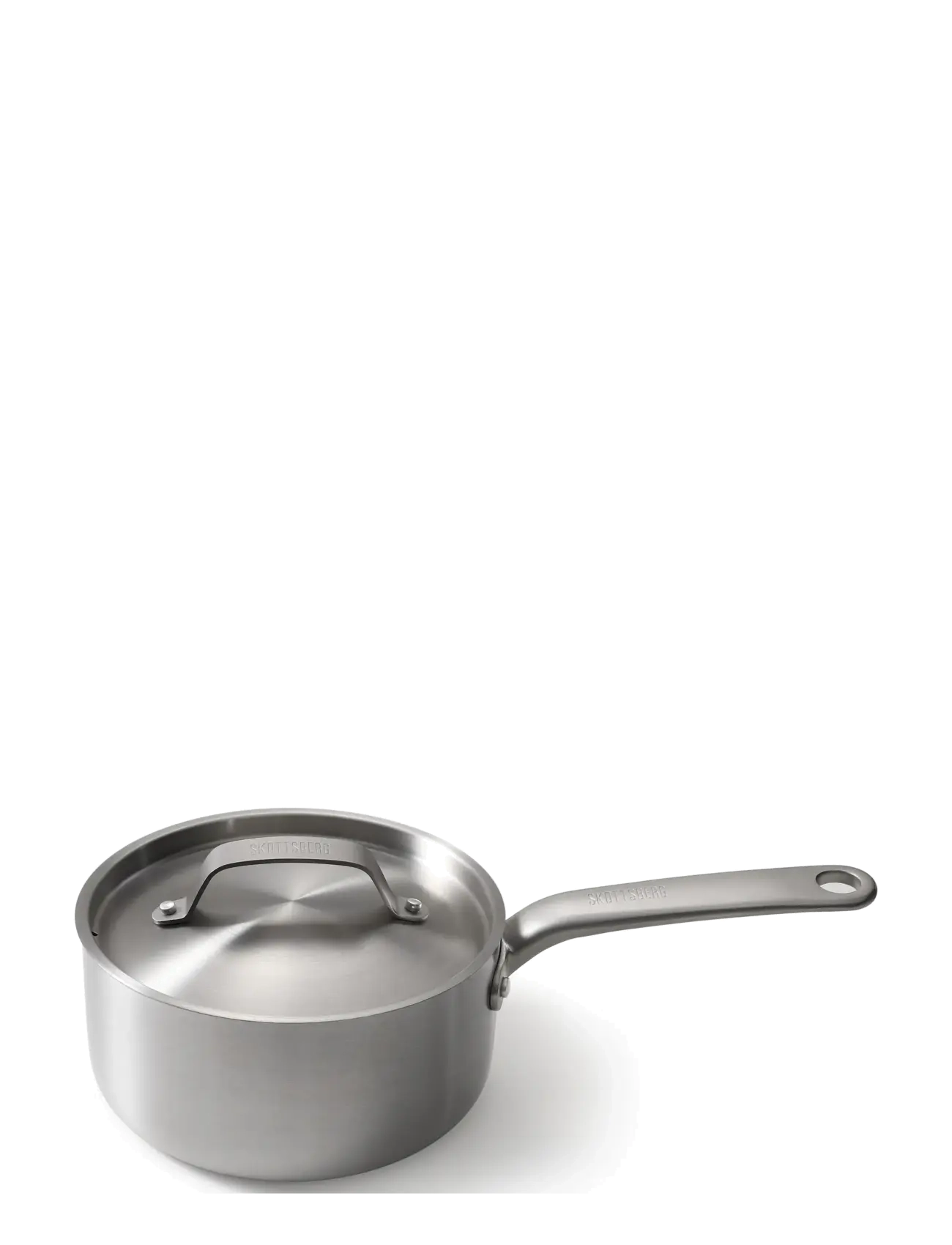 Skottsberg Gryde Med Låg 18 Rustfri Skottsberg , 16X35.3X9.2 cm, Pots & Pans, Silber - Saucepans, Homeware
