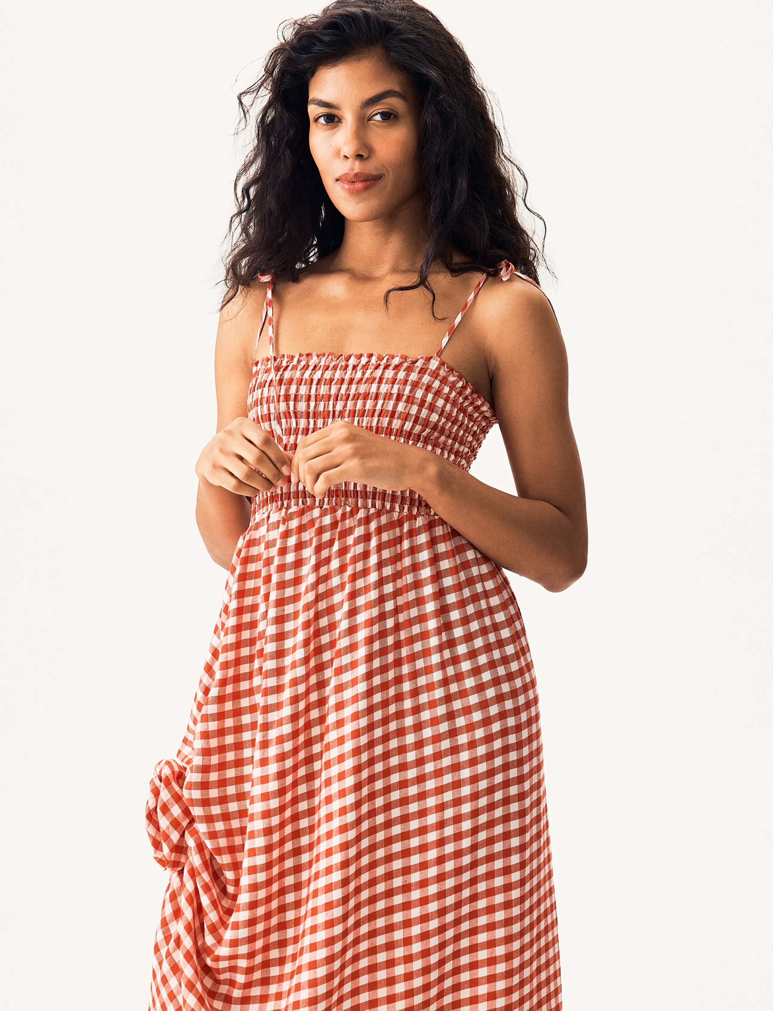 Sleeper Atlanta Linen Strap Dress With Rose klänningar dam – bild 5