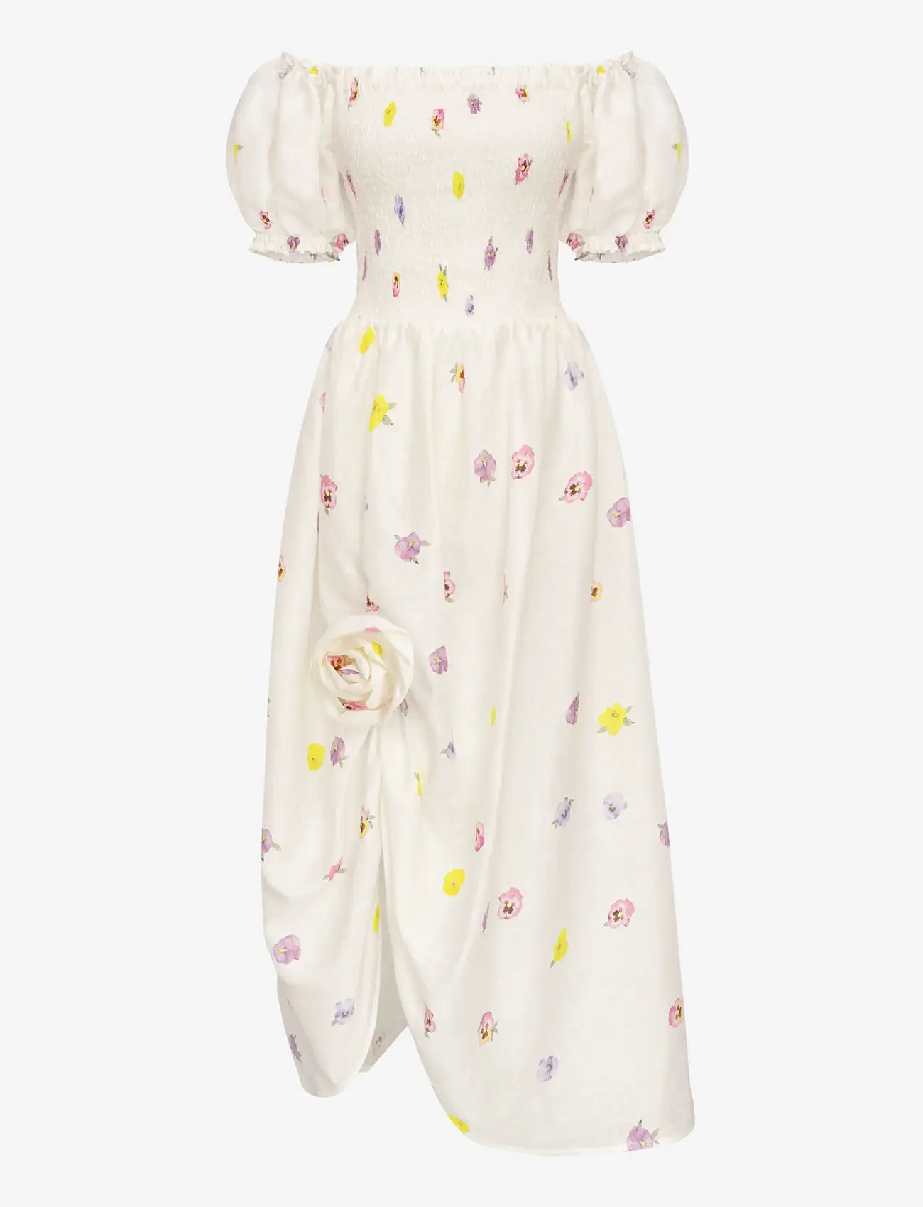 Sleeper Belle Linen Dress With Rose Detail In Painsies (SLPBLDR01F086R) -  Maxiklnningar - Boozt.com
