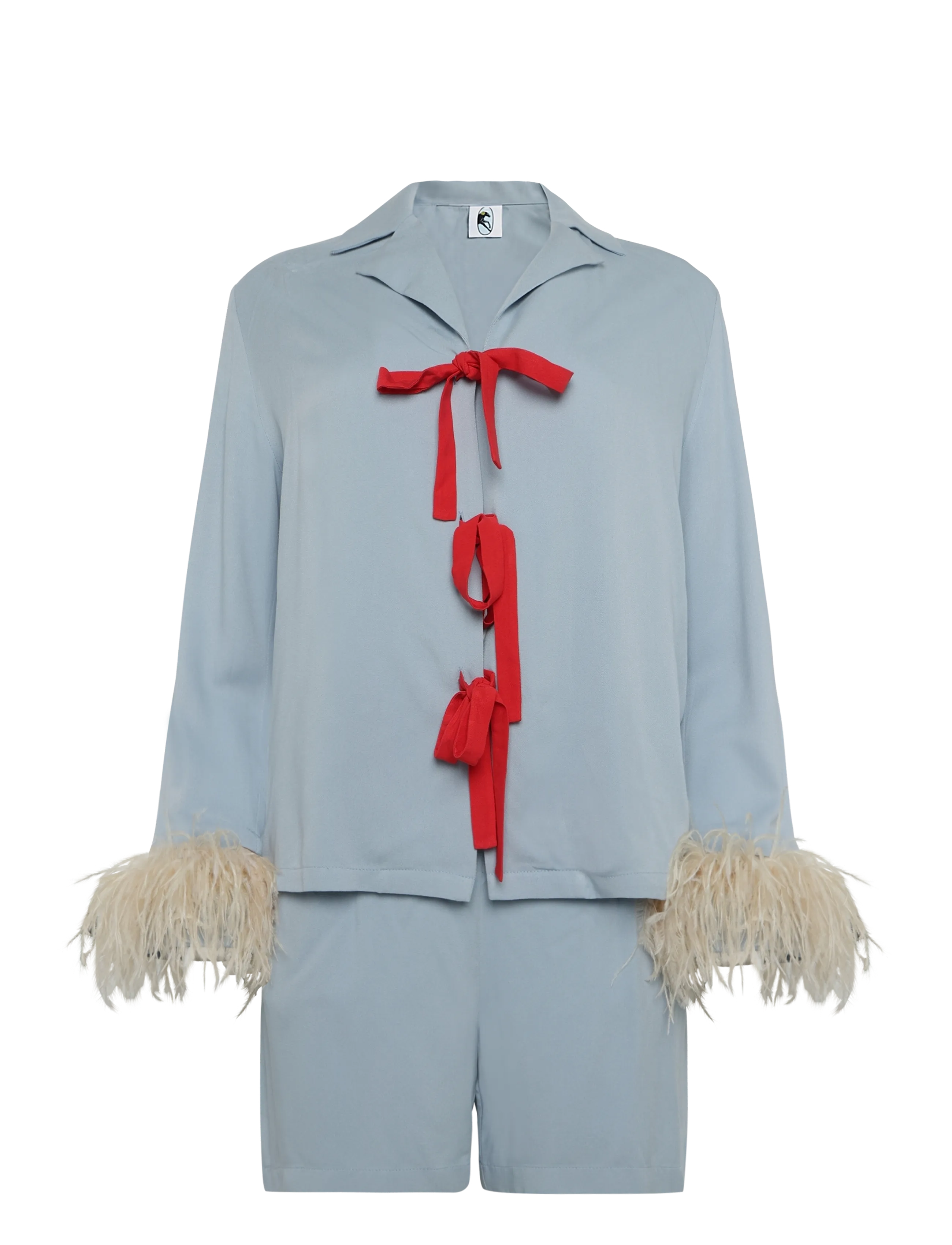 Sleeper The Bow Set with shorts with Detachable Feathers - Sleeper - BLUE / blue