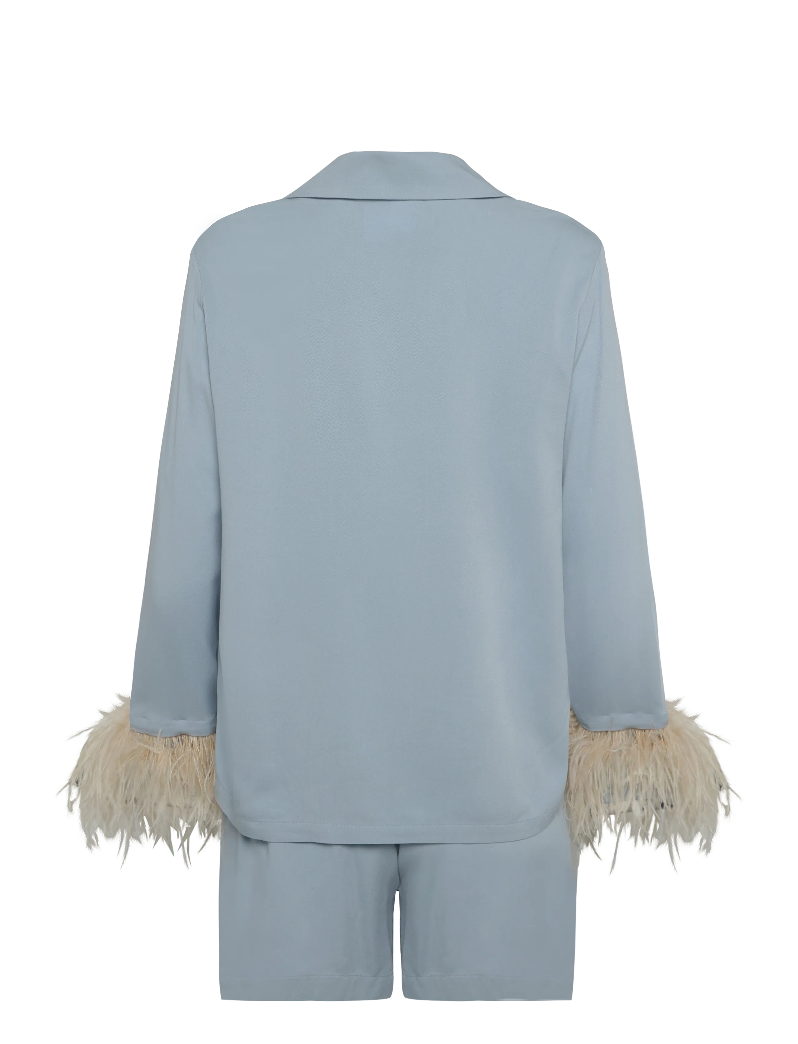Sleeper - The Bow Set with shorts with Detachable Feathers - blue - 2