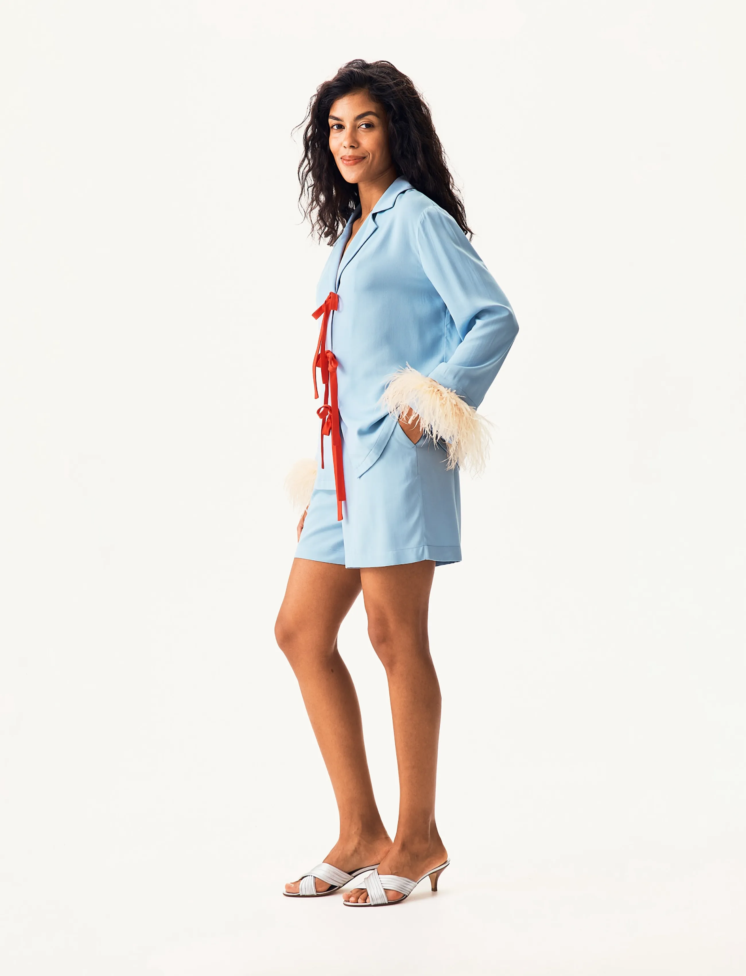 Sleeper The Bow Set With Shorts With Detachable Feathers dam – bild 3
