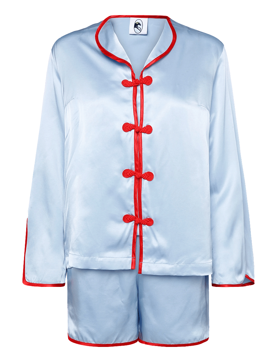 Sleeper - Louis Pajama Set with Shorts - pyjamas - blue - 1