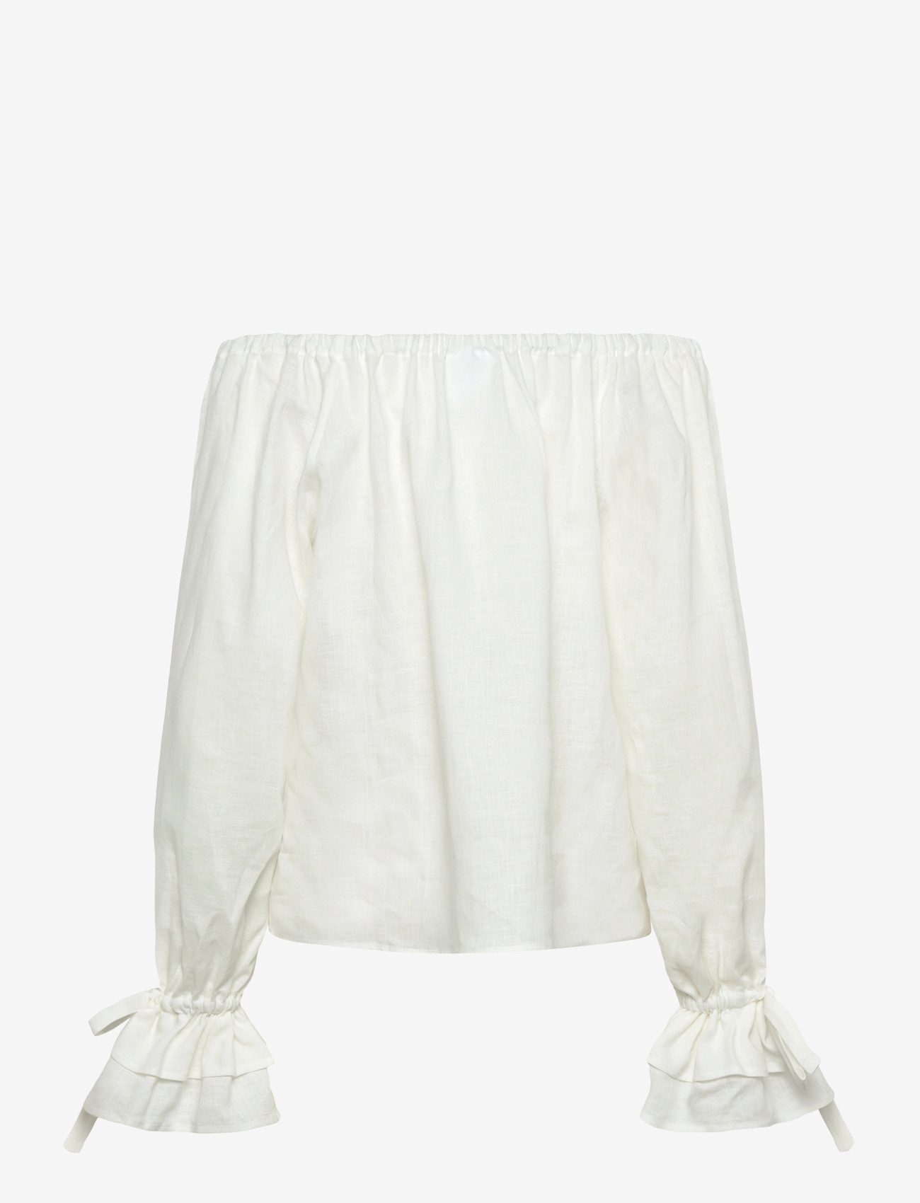 Sleeper - Cha-Cha Lounge Blouse in White - linased särgid - white - 2