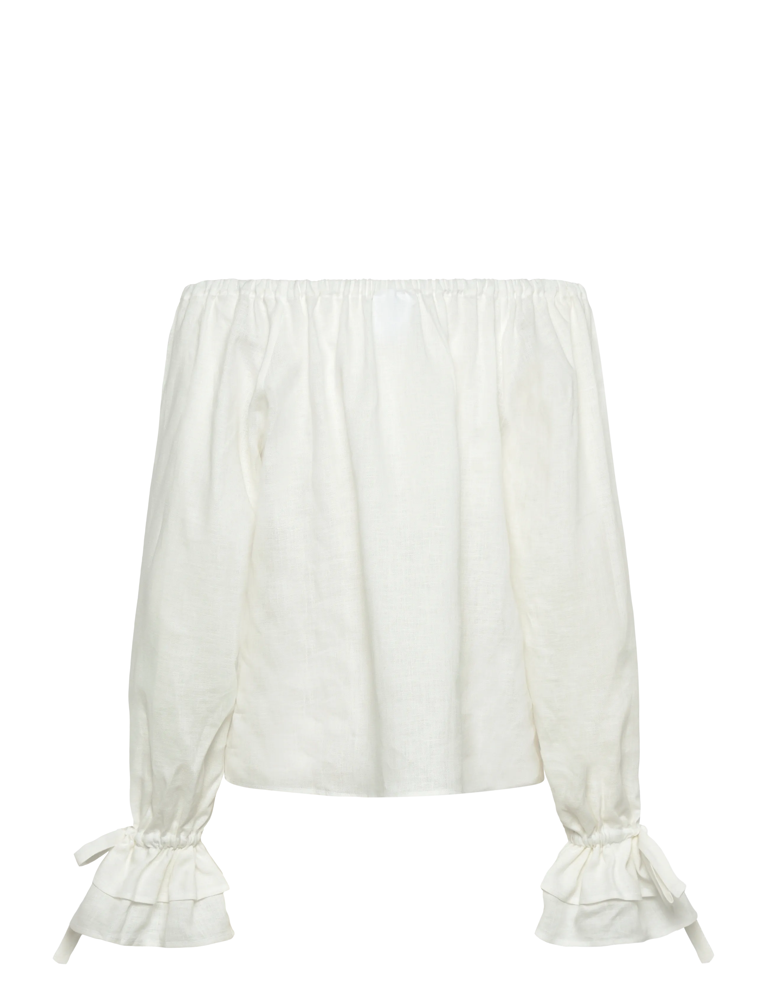 Sleeper - Cha-Cha Lounge Blouse in White - hørskjorter - white - 2