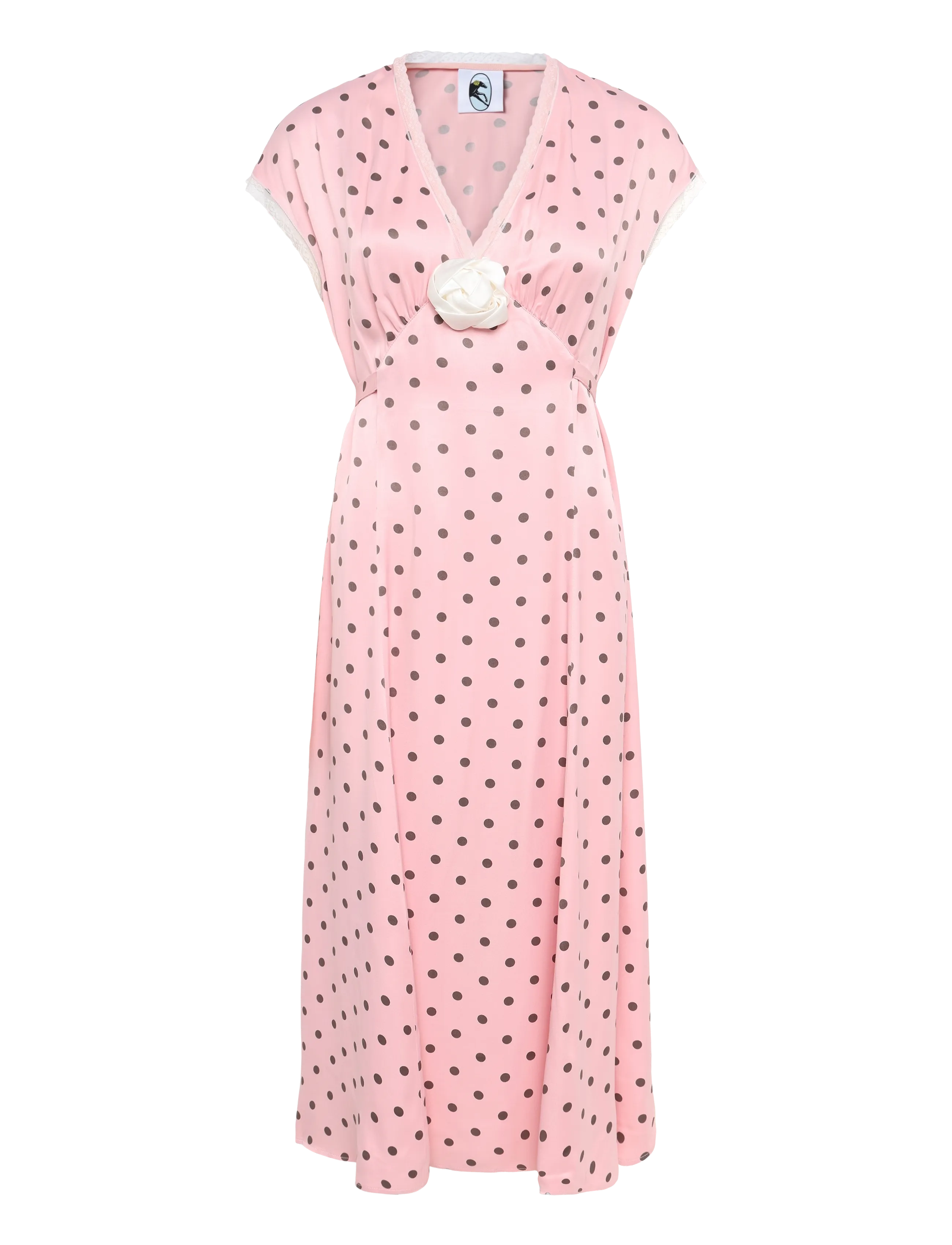 Sleeper - The Genus Rosa Midi Dress - midikleider - pink&brown - 1