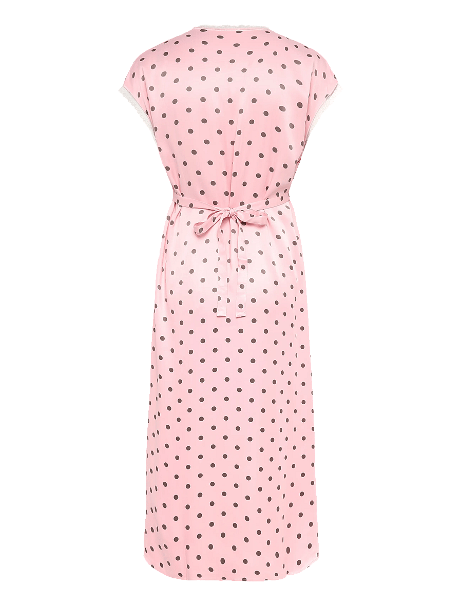 Sleeper - The Genus Rosa Midi Dress - midikleider - pink&brown - 2