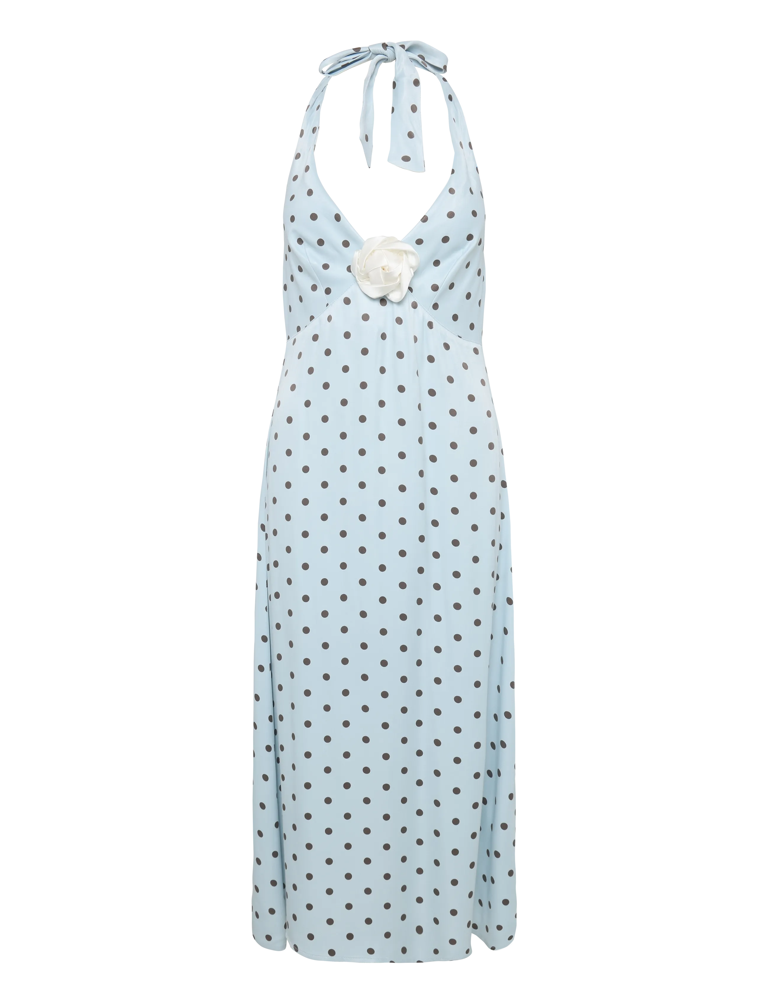 Sleeper - Jardin Halterneck Maxi Dress - blue&brown - 1