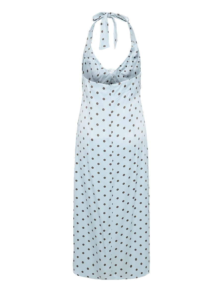 Sleeper - Jardin Halterneck Maxi Dress - blue&brown - 2