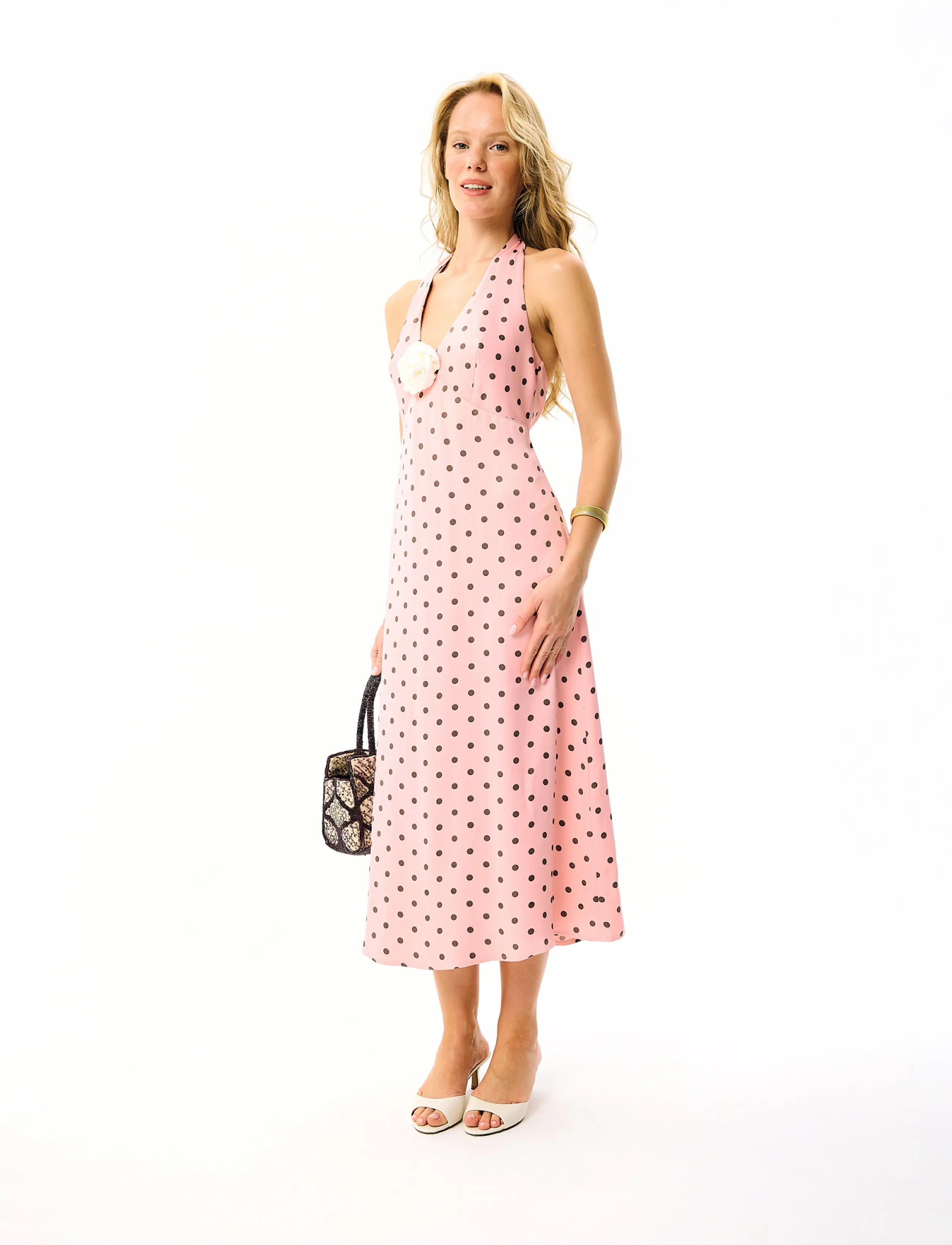 Sleeper Jardin Halterneck Maxi Dress klänningar dam – bild 7