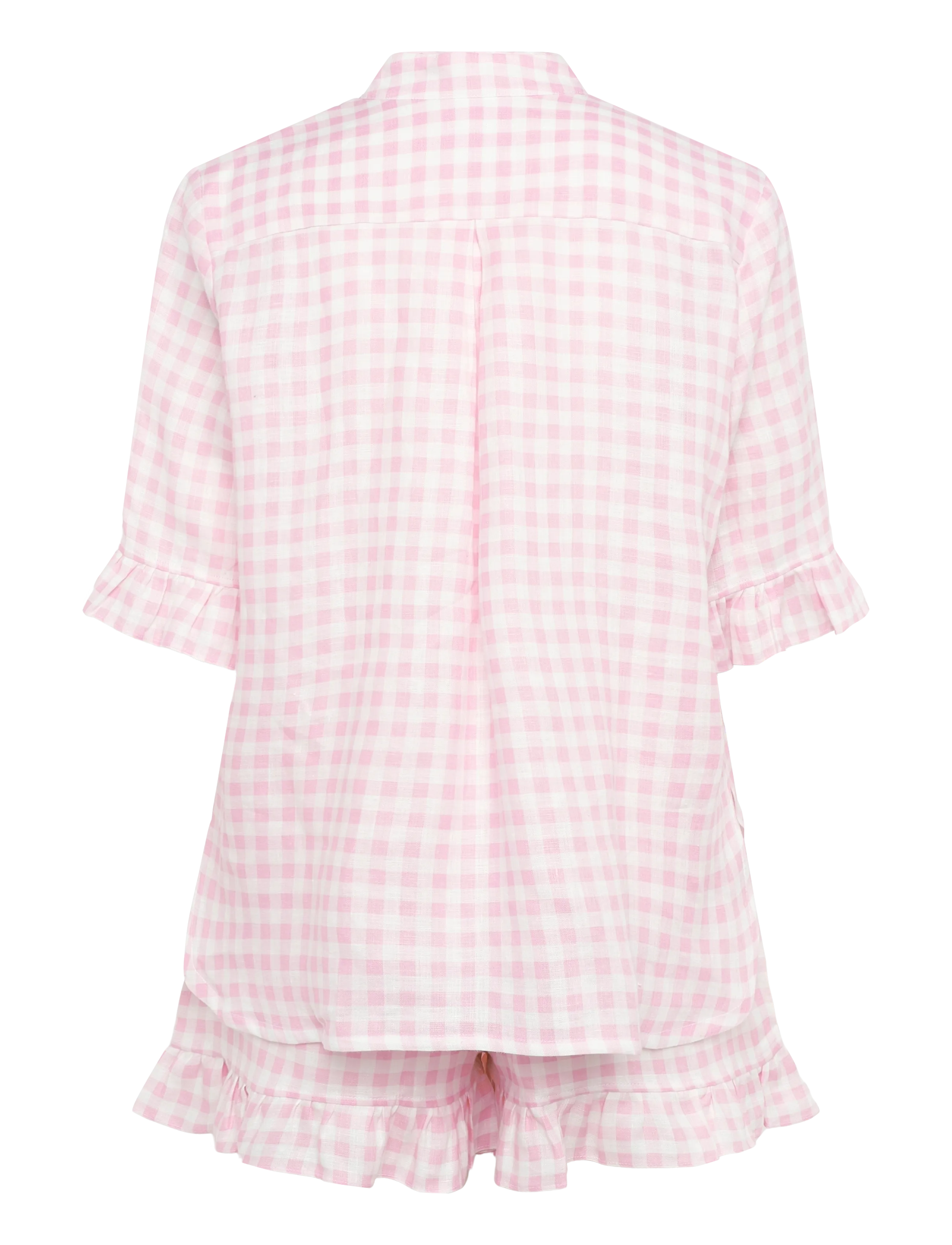 Sleeper - Linen Lounge Suit - white&pink - 1