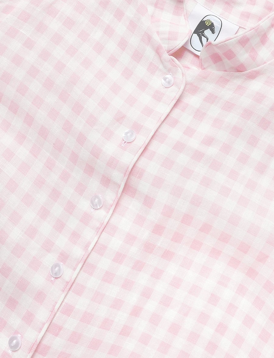 Sleeper - Linen Lounge Suit - pyjamas - white&pink - 2