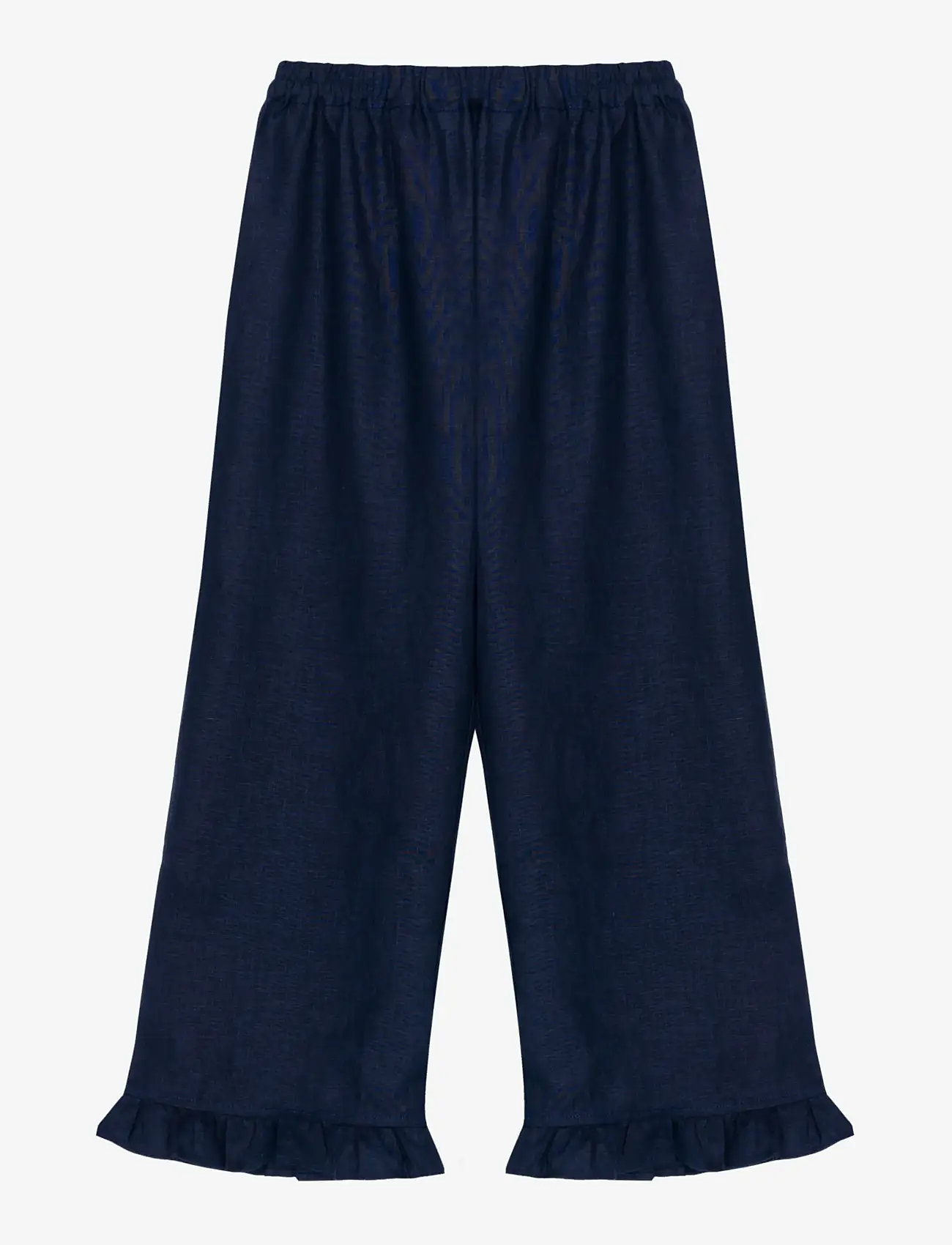 Sleeper - Puff Linen Lounge Pants in Navy - culottes - navy - 1