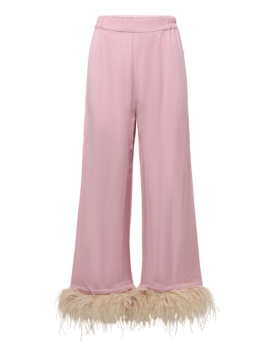 Sleeper - Party Pajama Set with Detachable Feathers - pidžaamad - pink&red - 3