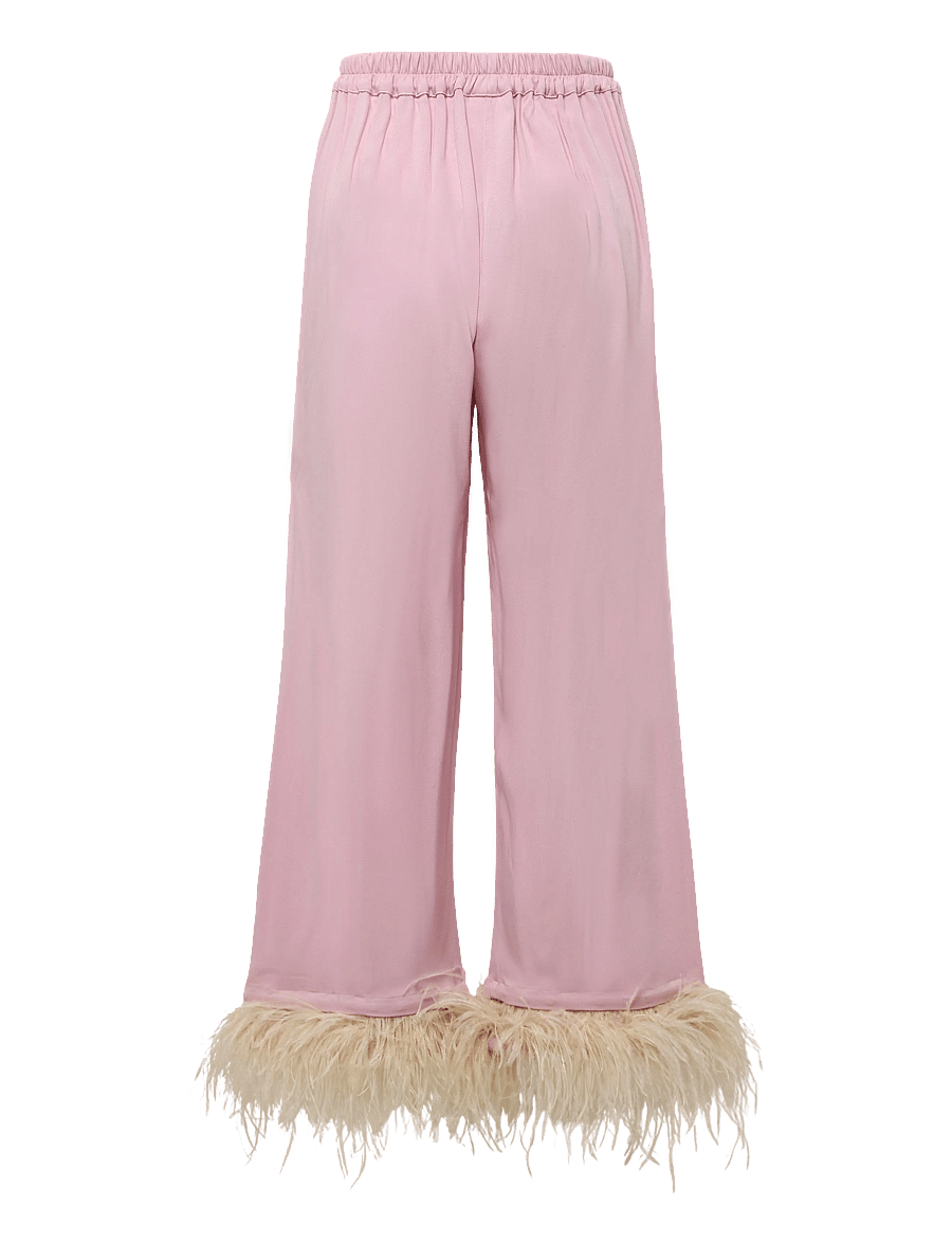 Sleeper - Party Pajama Set with Detachable Feathers - pidžaamad - pink&red - 4