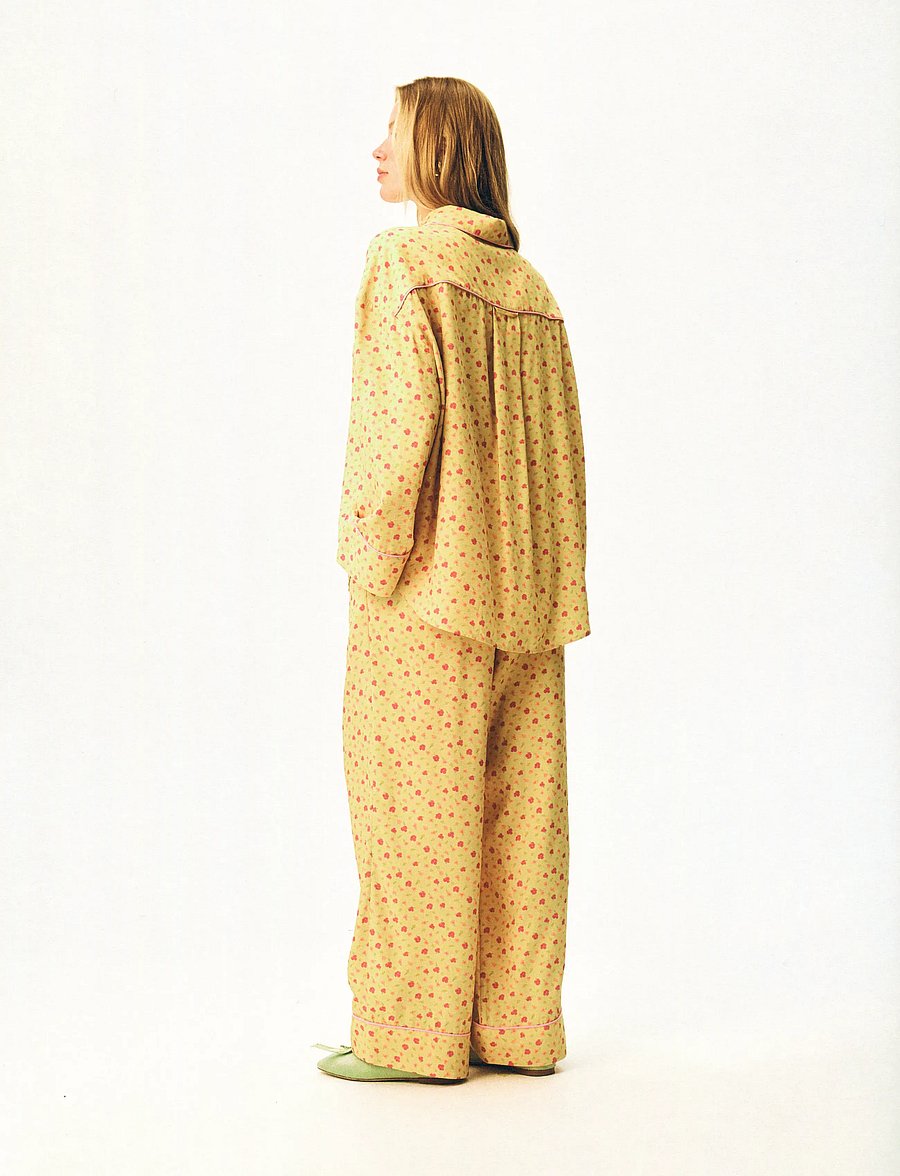 Sleeper - Pastelle Oversized Pants in Wild Painsies - bukser med brede ben - multicolor - 2