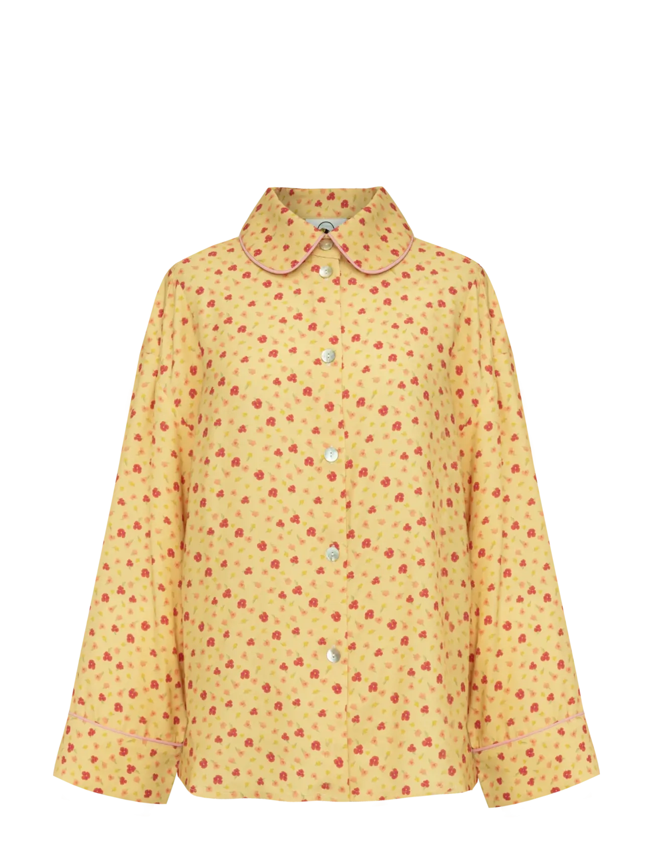 SLEEPER Pastelle Oversized Shirt In Wild Painsies Gelb - L/XL - Damen