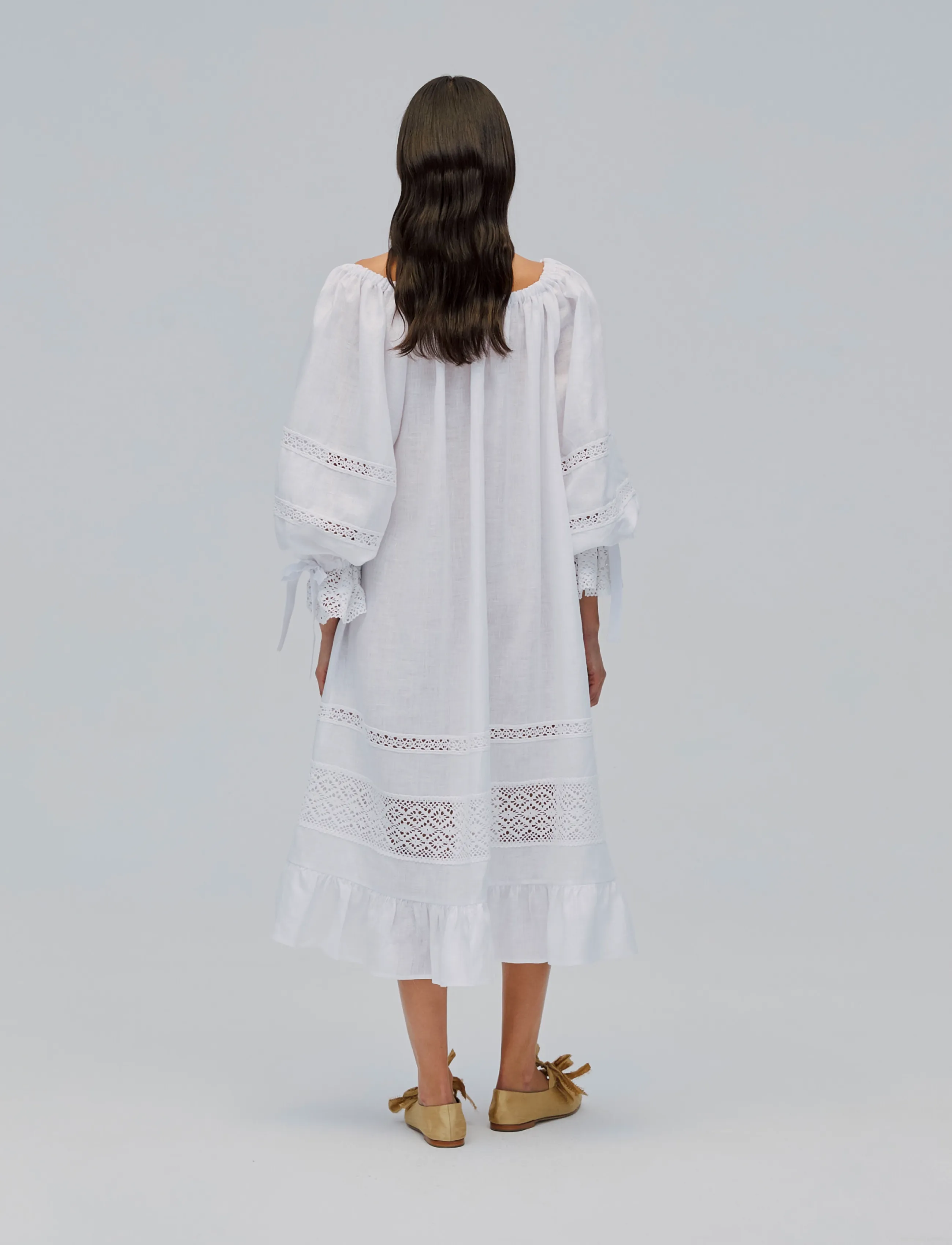 Sleeper - Romantica Lounge Dress - konfirmatsioon - white - 3