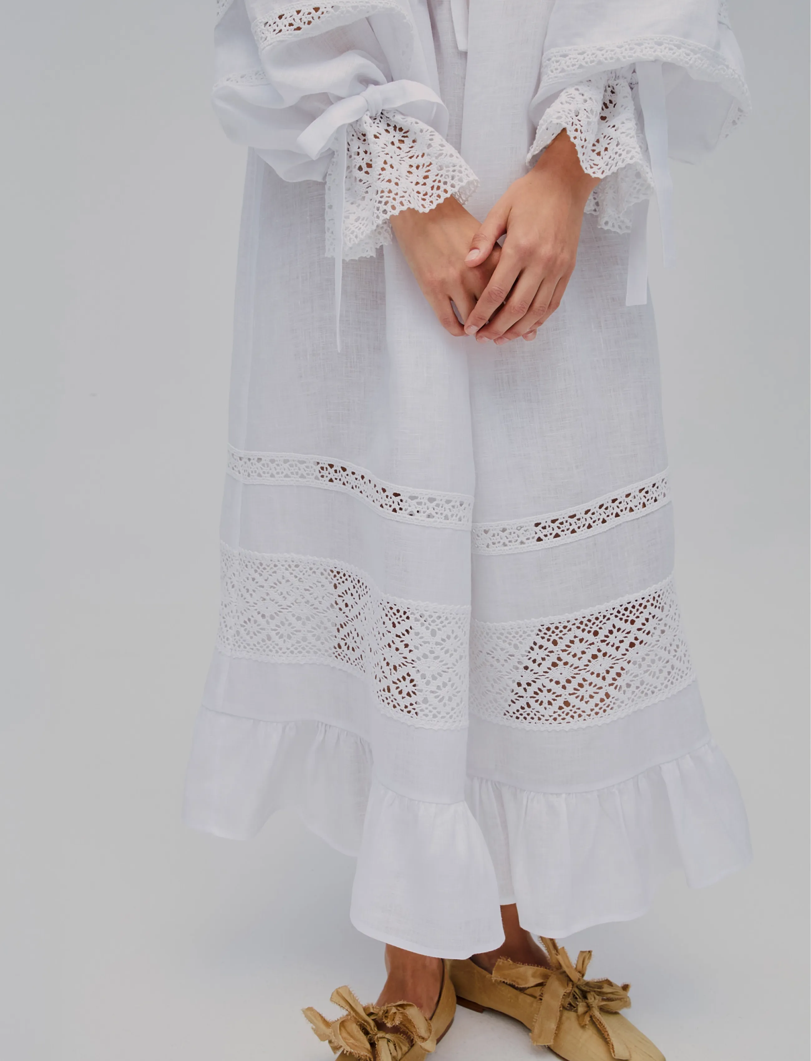 Sleeper - Romantica Lounge Dress - konfirmatsioon - white - 5