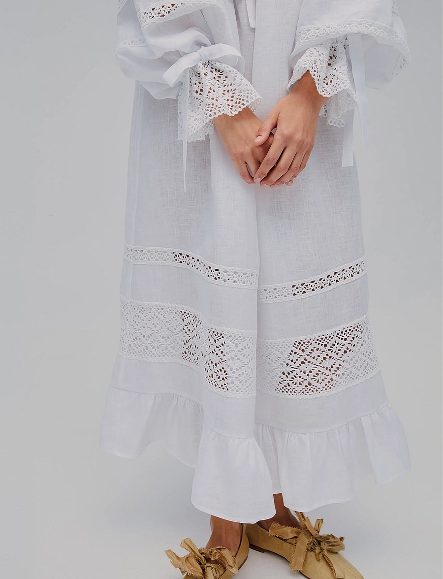Sleeper - Romantica Lounge Dress - konfirmatsioon - white - 5