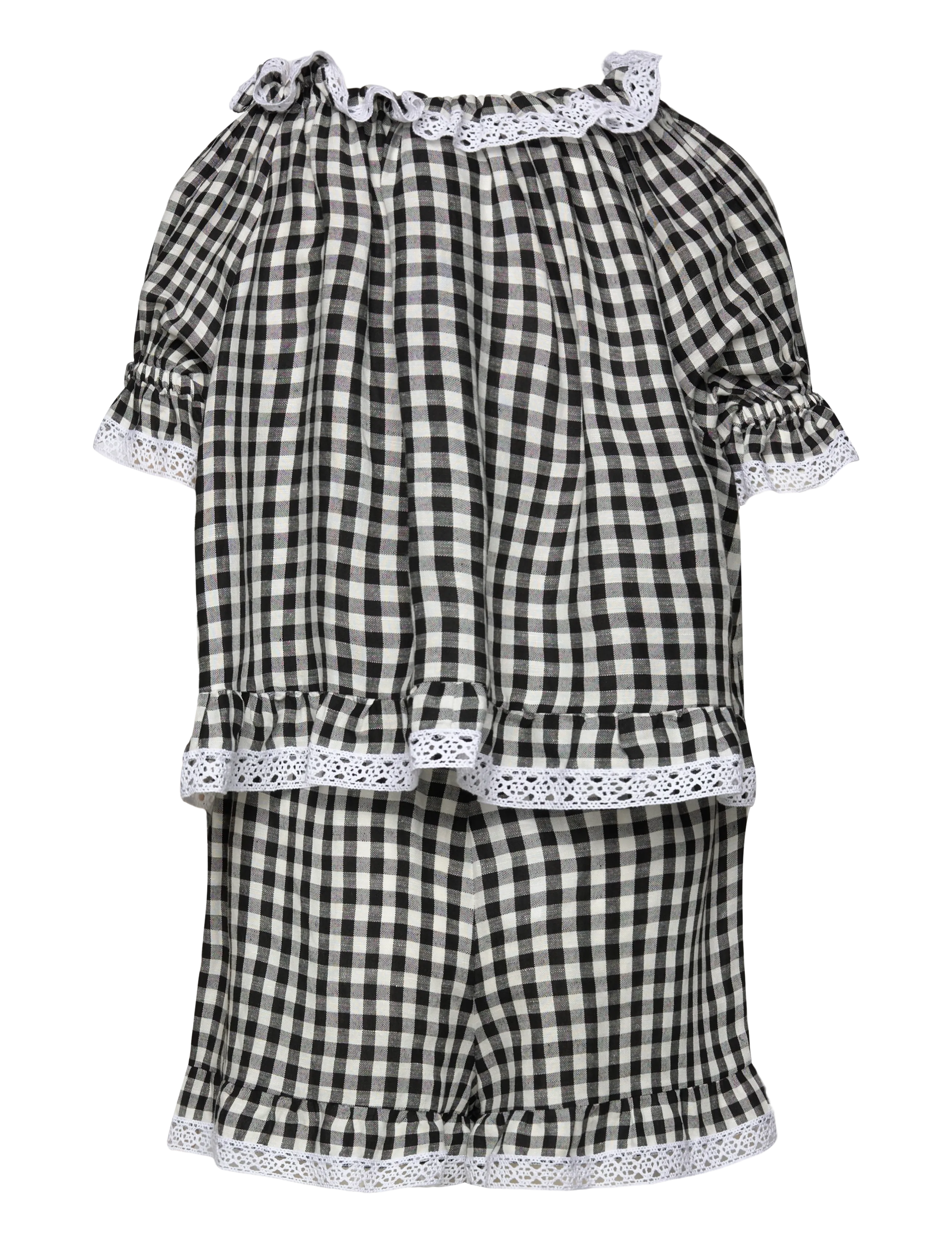 Sleeper - Romantica Set with Short - white&black - 2