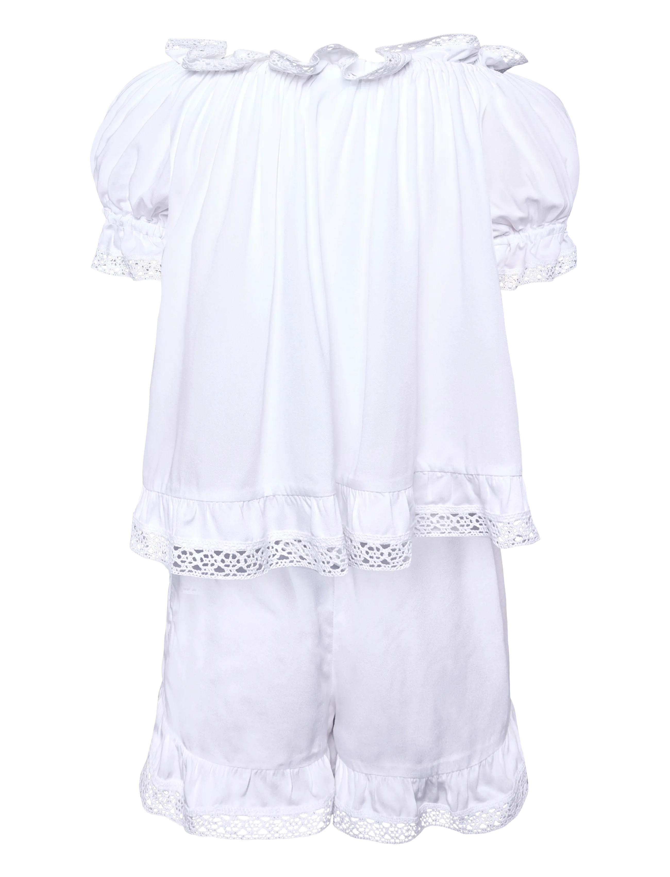 Sleeper - Romantica Lounge Set with Shorts - pidžaamad - white - 2