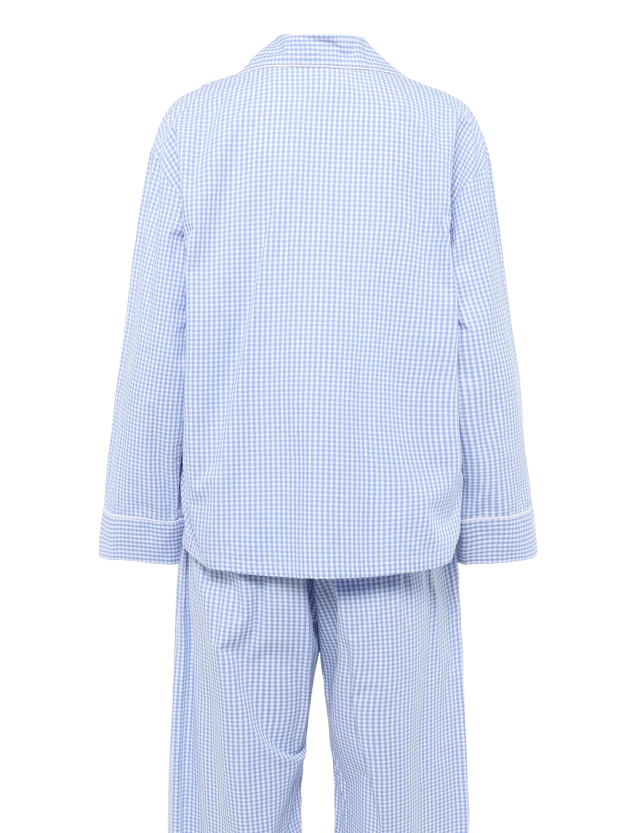 Sleeper - The Rose Cotton Pajama Set - pyjamas - white&blue - 2
