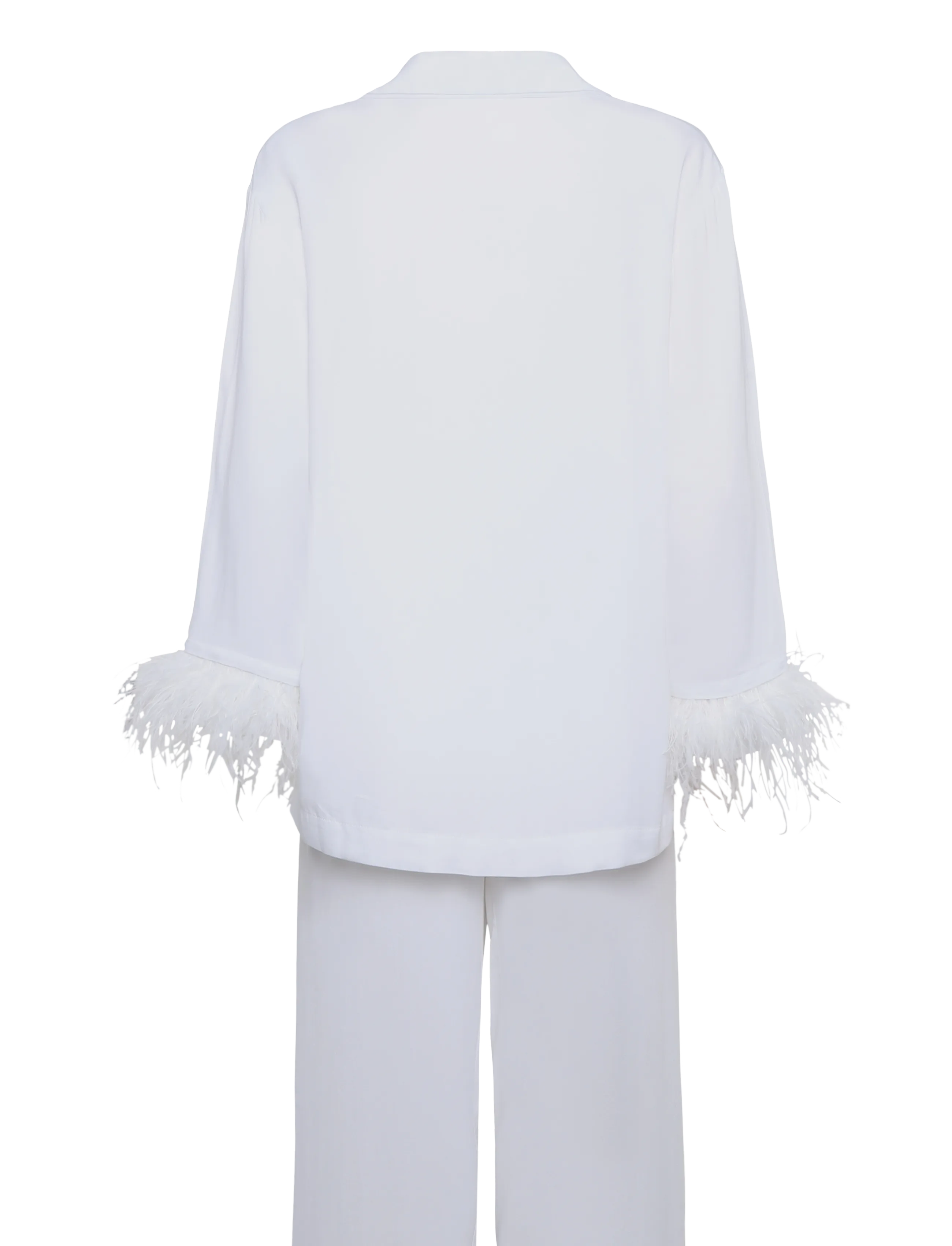 Sleeper - Party Pajama Set with Detachable Feathers - pidžaamad - white - 2