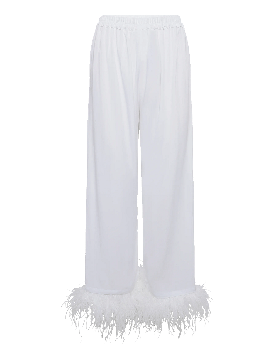 Sleeper - Party Pajama Set with Detachable Feathers - pidžaamad - white - 3