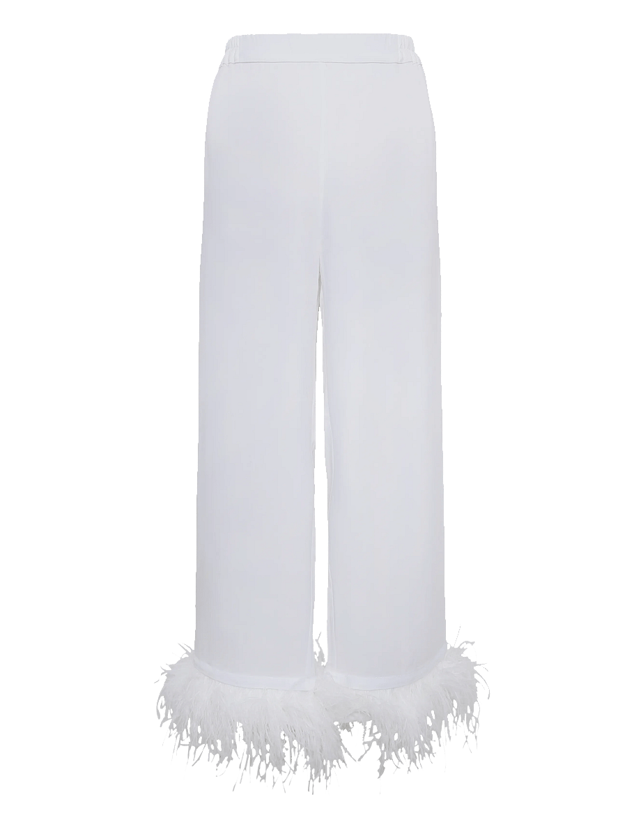 Sleeper - Party Pajama Set with Detachable Feathers - pidžaamad - white - 4