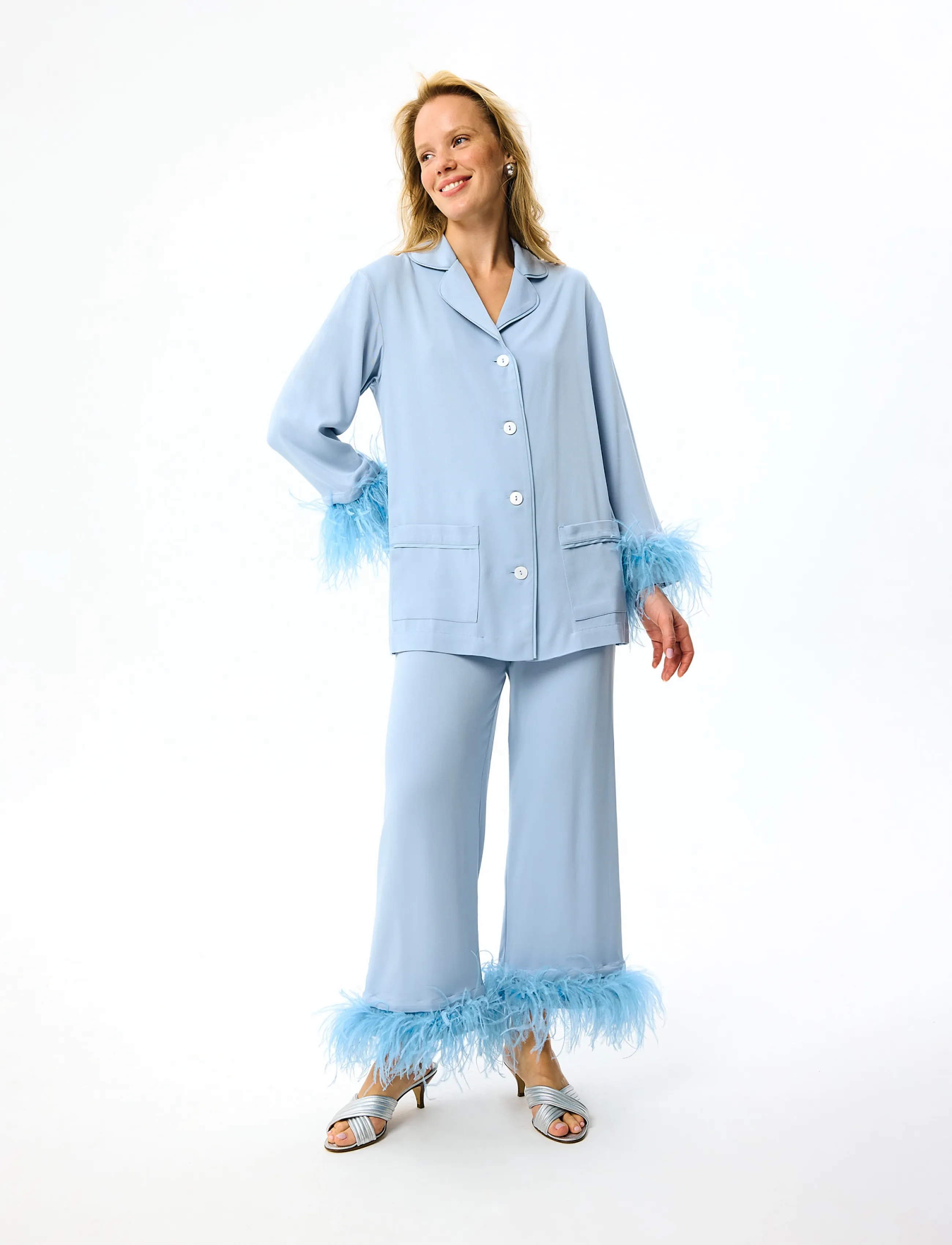 Sleeper Party Pajama Set With Detachable Feathers pyjamas & nattlinnen dam – bild 8