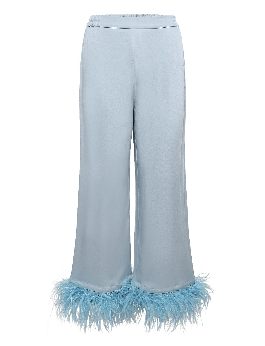 Sleeper - Party Pajama Set with Detachable Feathers - pyjamas - blue - 3