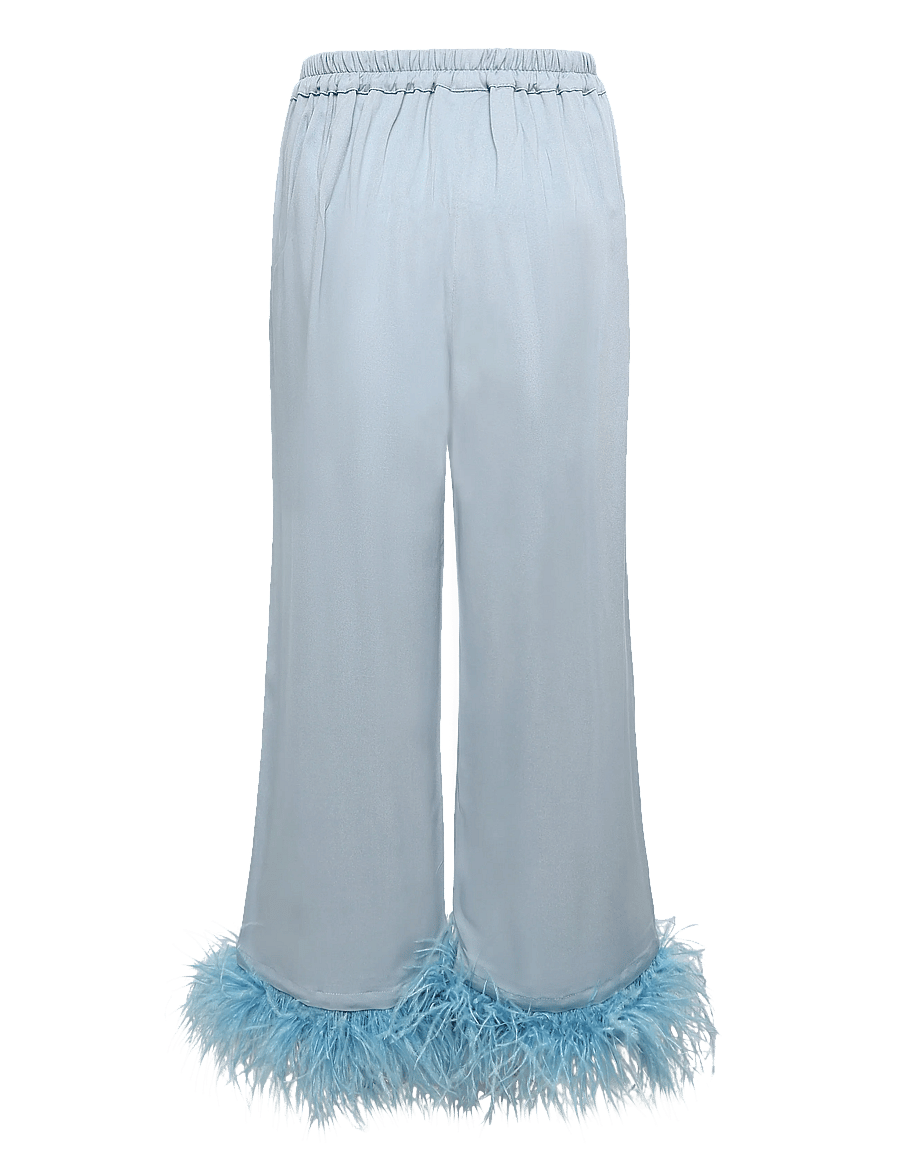 Sleeper - Party Pajama Set with Detachable Feathers - pyjamas - blue - 4