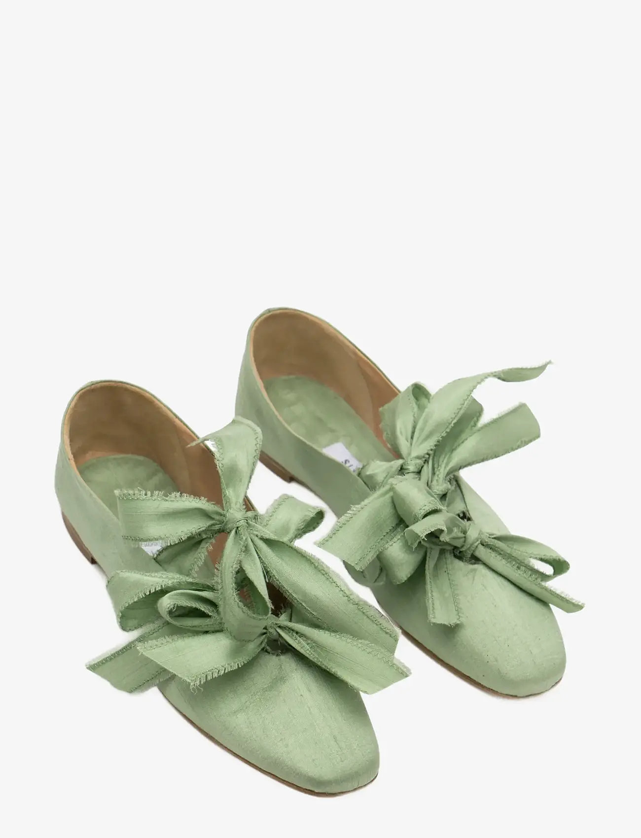Sleeper - Mille-feuille Silk Flats in Mint Green - besondere anlässe - mint - 1