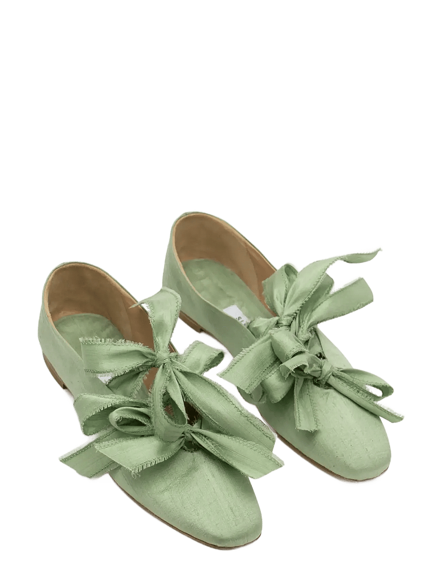Sleeper - Mille-feuille Silk Flats in Mint Green - erilised sündmused - mint - 1