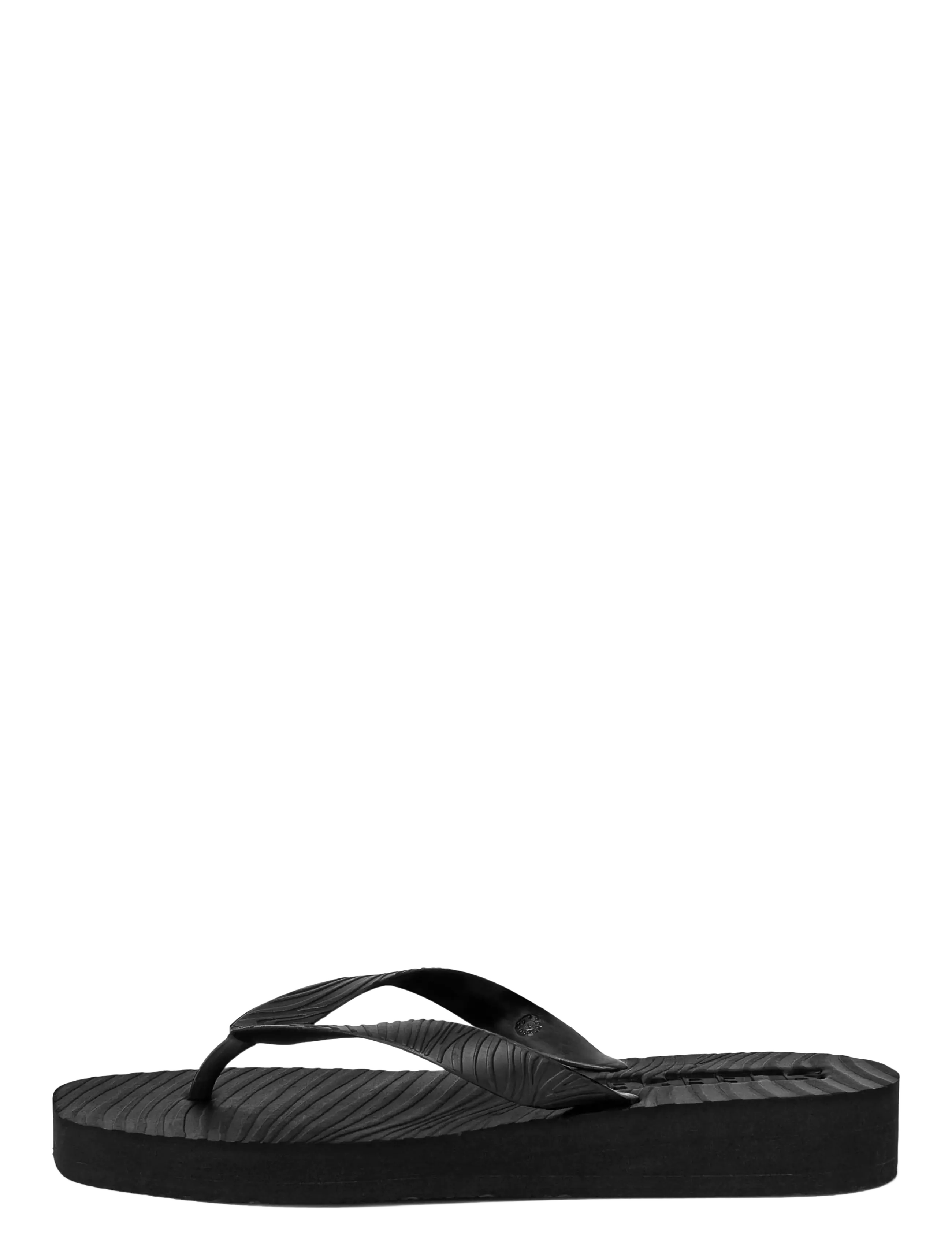 SLEEPERS TAPERED PLATFORM Sand Flip Flop - Japonki - BLACK / black