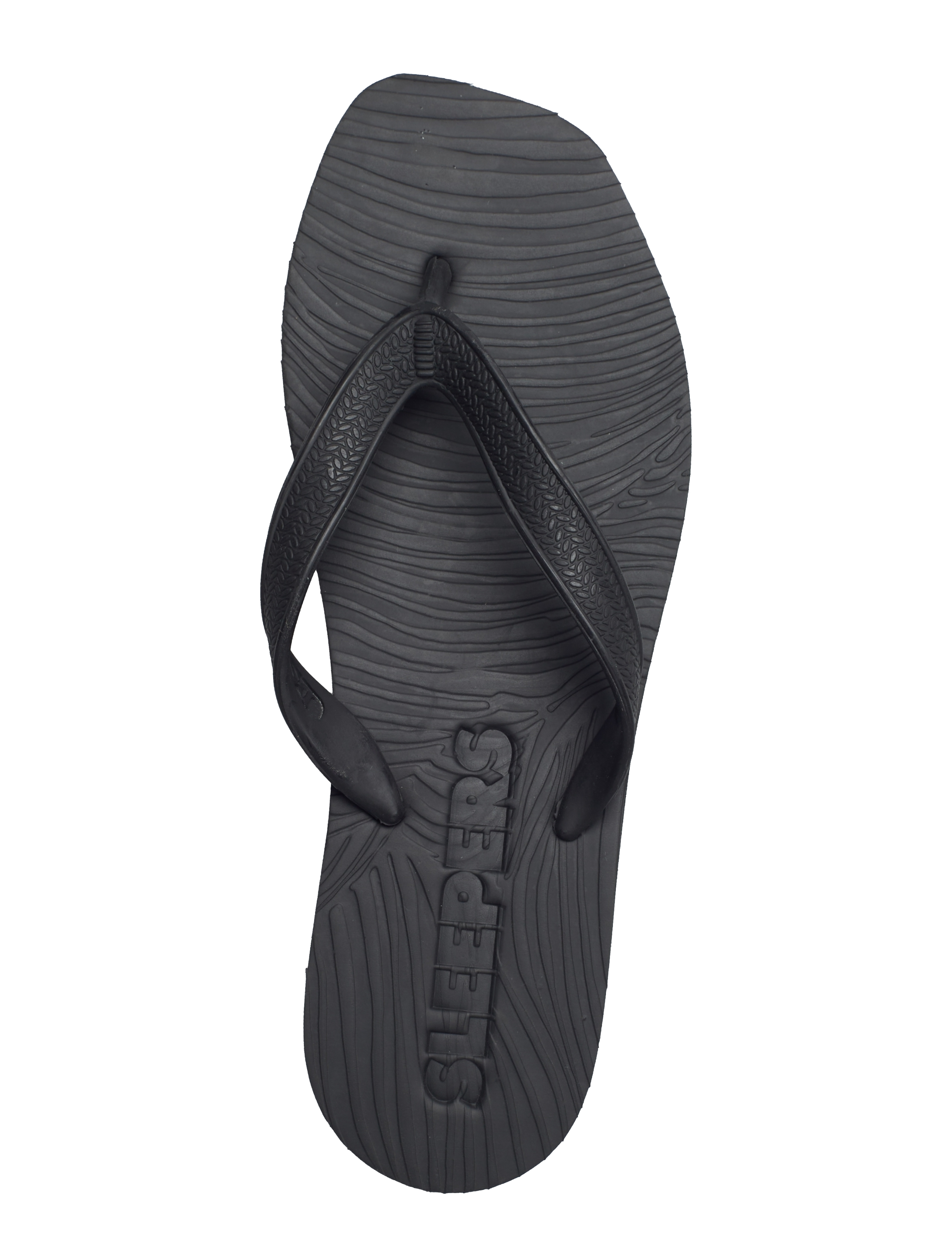 SLEEPERS - TAPERED PLATFORM Brown Flip Flop - klipklapper - black - 3