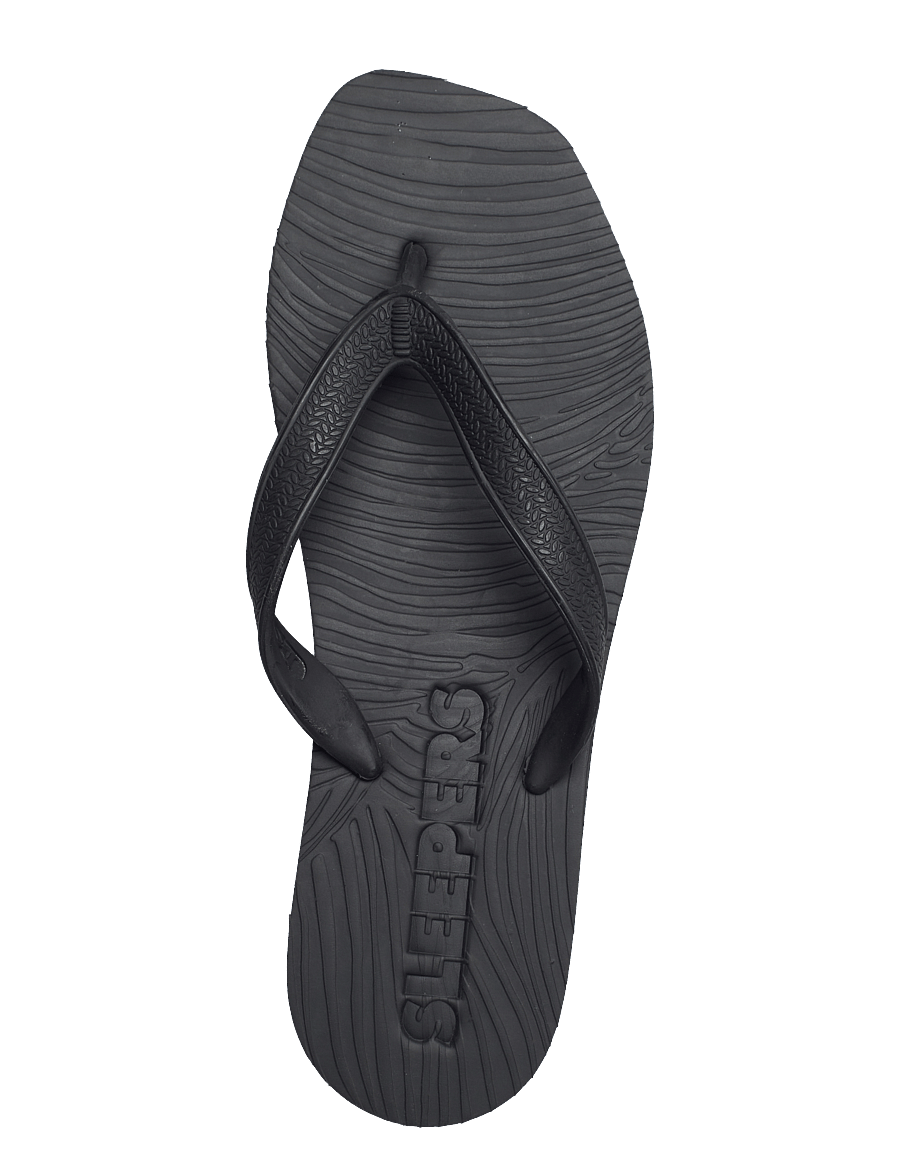 SLEEPERS - TAPERED PLATFORM Eggnog Flip Flop - flip flops - black - 3