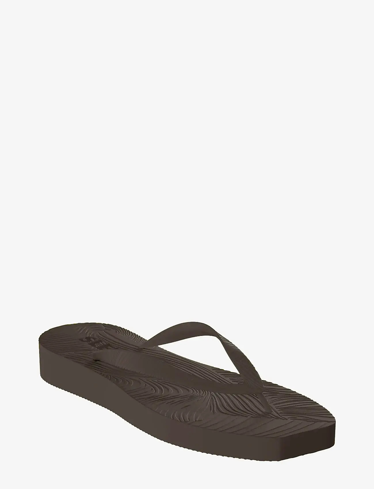 SLEEPERS - TAPERED PLATFORM Brown Flip Flop - plätud - brown - 0