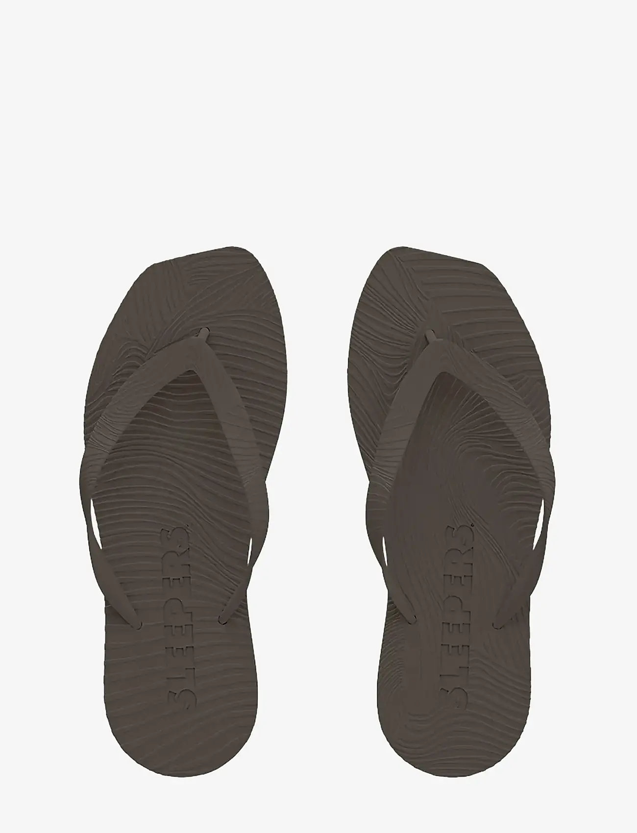SLEEPERS - TAPERED PLATFORM Brown Flip Flop - plätud - brown - 1