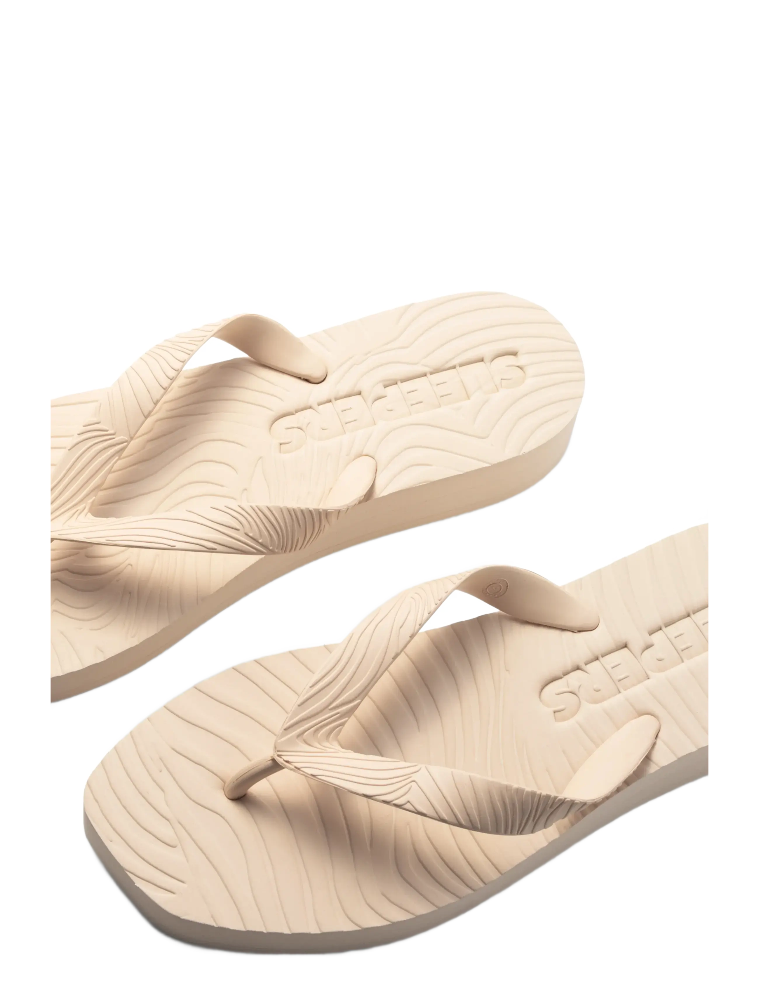 SLEEPERS - TAPERED PLATFORM Sand Flip Flop - plätud - eggnog - 2