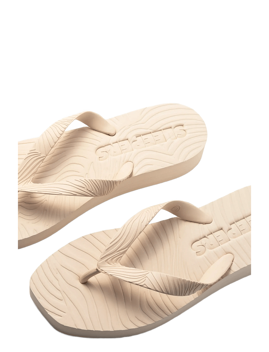 SLEEPERS - TAPERED PLATFORM Sand Flip Flop - plätud - eggnog - 2