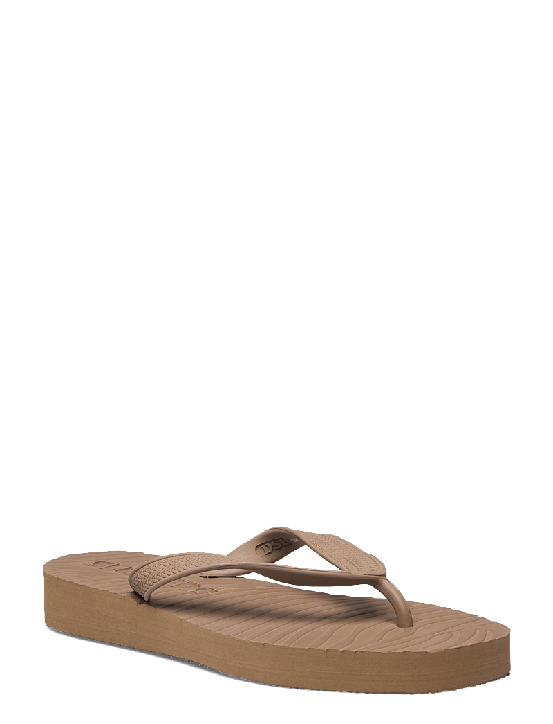 SLEEPERS - TAPERED PLATFORM Brown Flip Flop - plätud - sand - 0