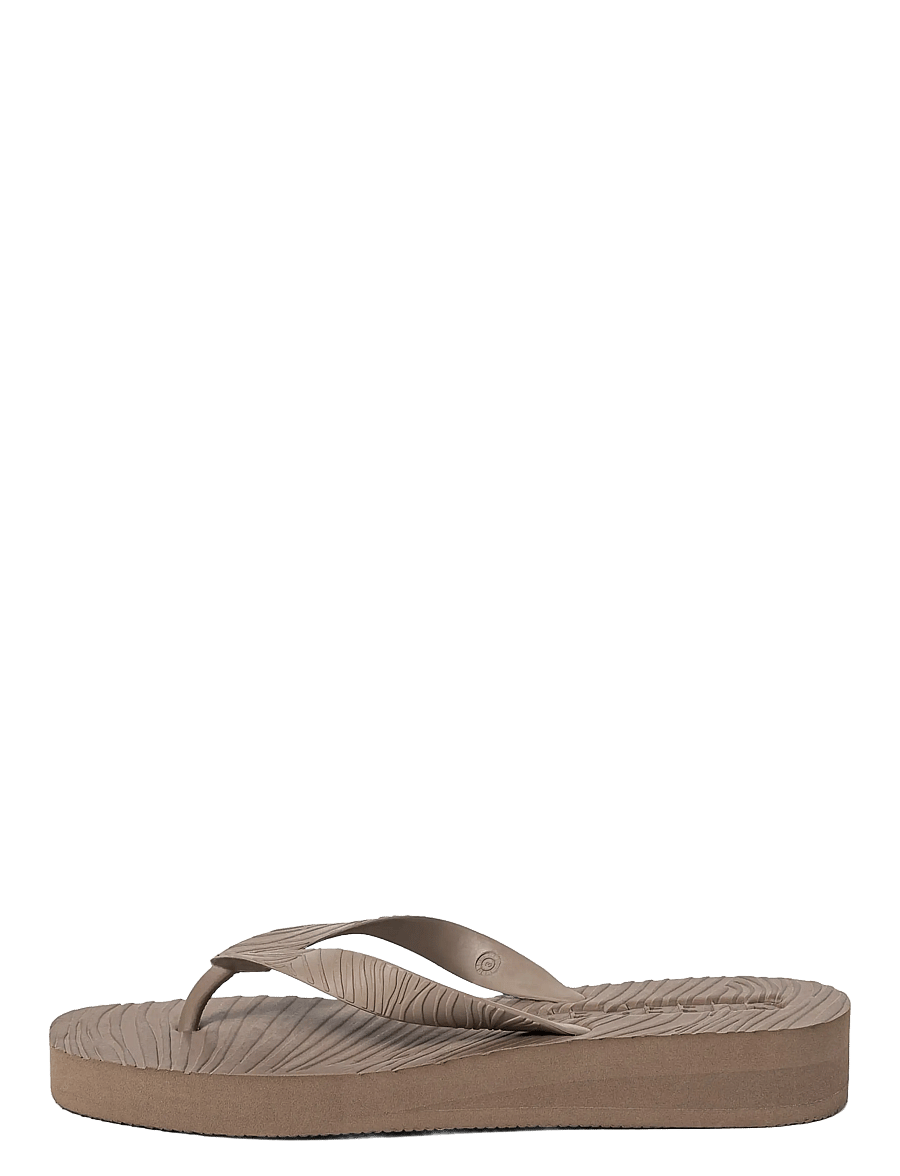 SLEEPERS - TAPERED PLATFORM Black Flip Flop - klipklapper - sand - 0
